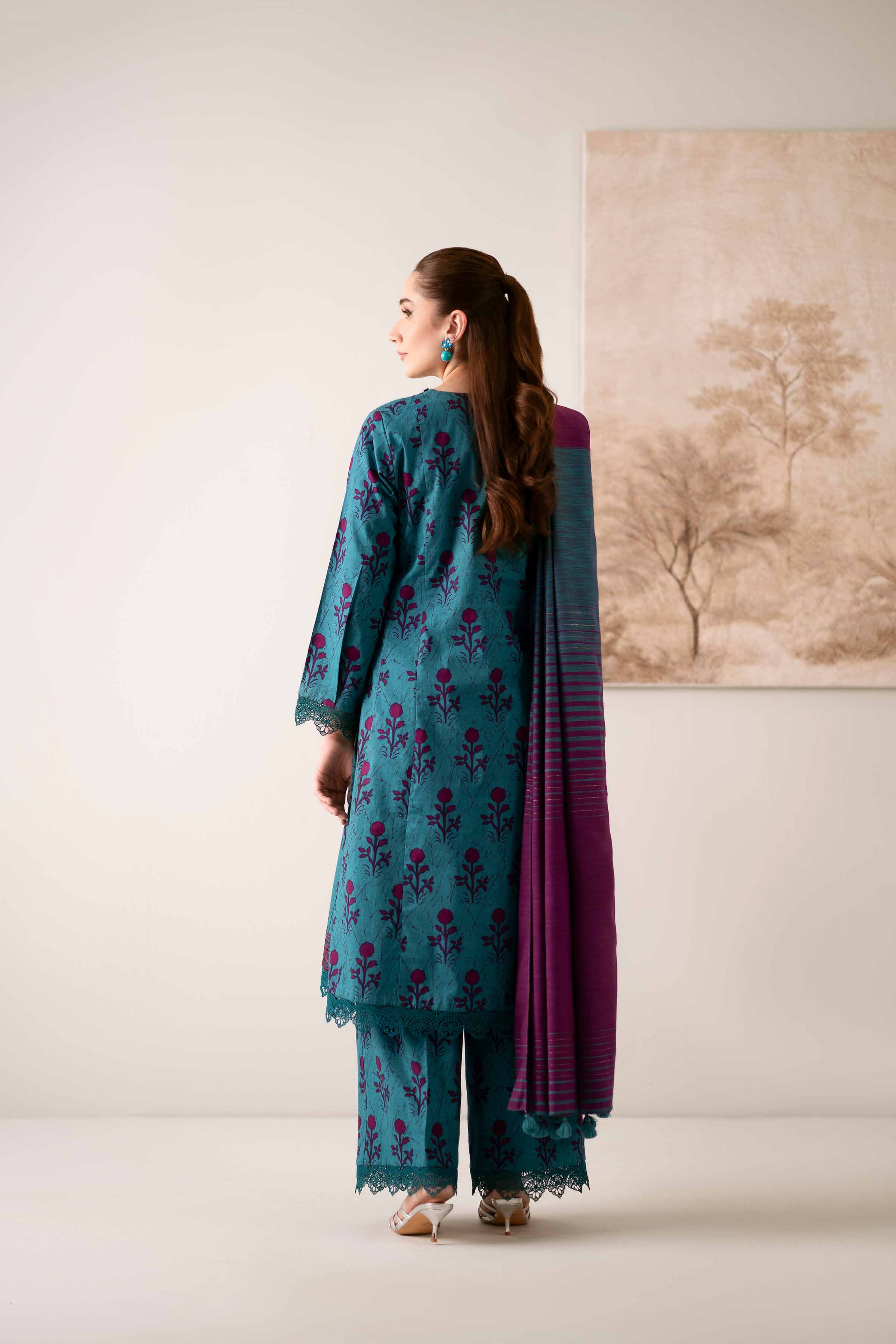 Nishat Linen 3 Piece - Printed Embroidered Suit - 42502845 Cozy Edit 2025 - Image 3