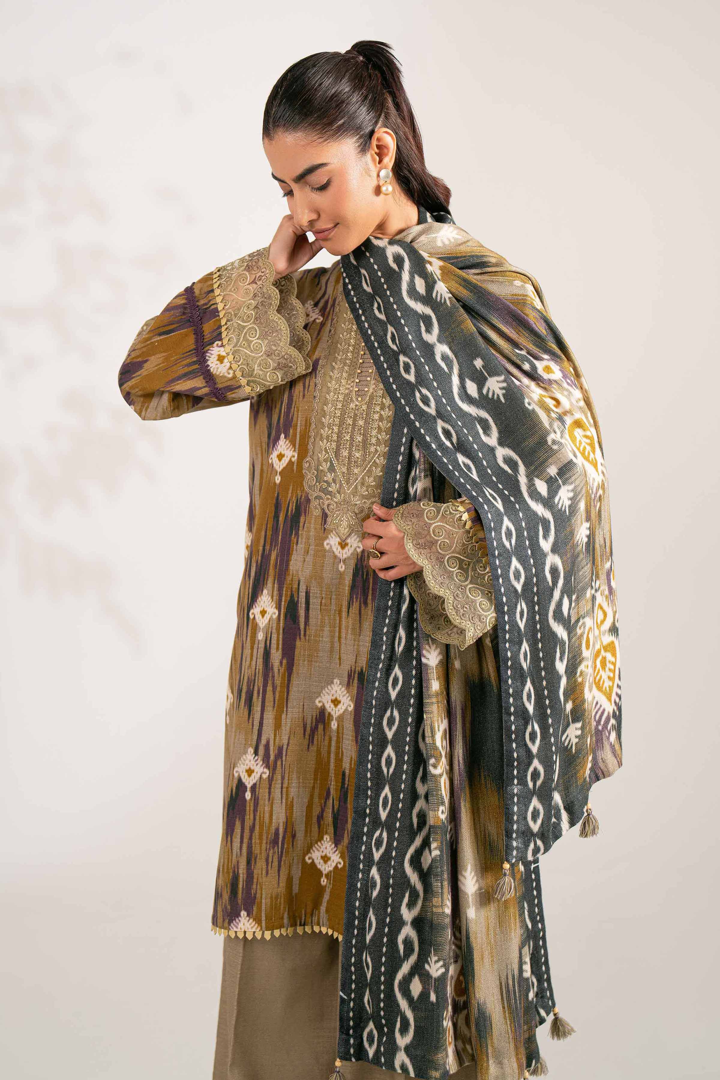 Nishat Linen 3 Piece - Printed Embroidered Suit - 42502869 Cozy Edit 2025