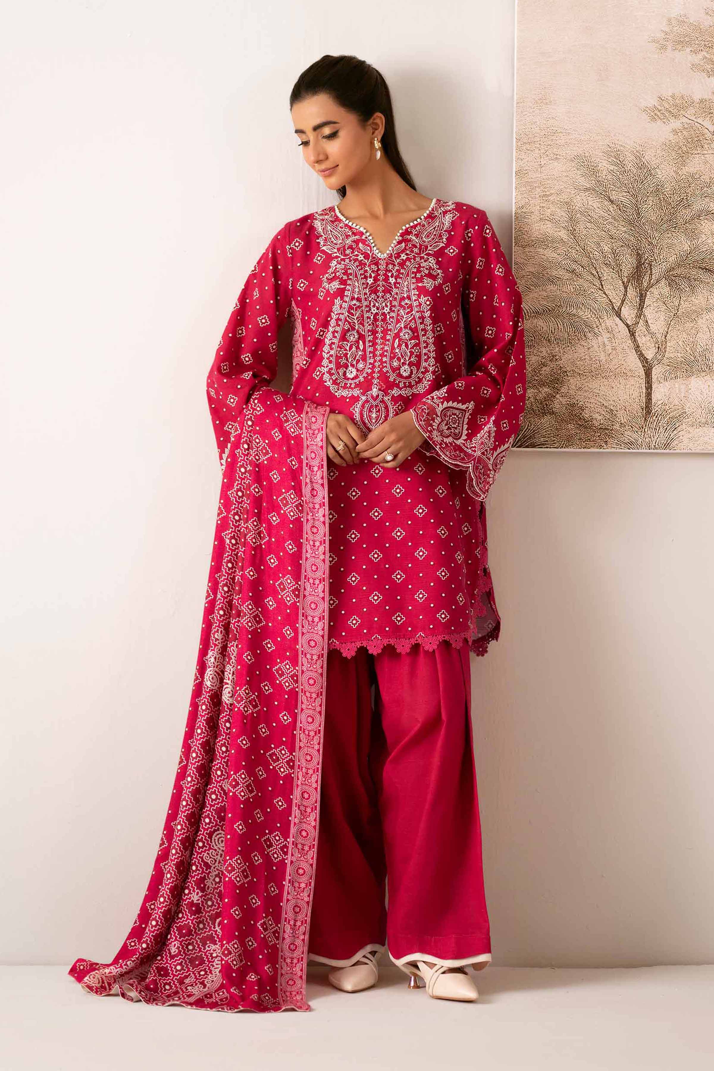 Nishat Linen 3 Piece - Printed Embroidered Suit - 42502873 Cozy Edit 2025