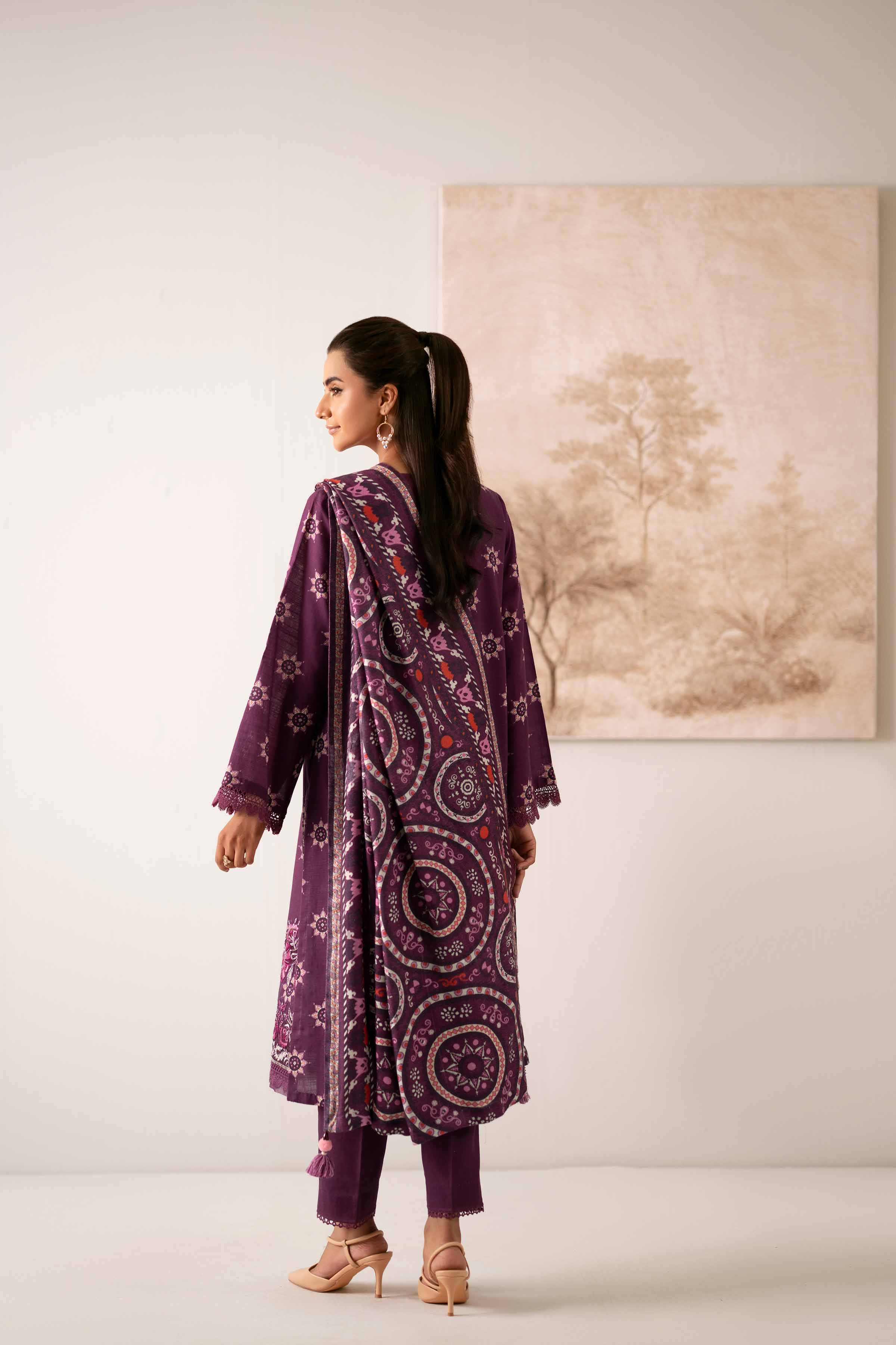 Nishat Linen 3 Piece - Printed Embroidered Suit - 42502877 Cozy Edit 2025 - Image 3