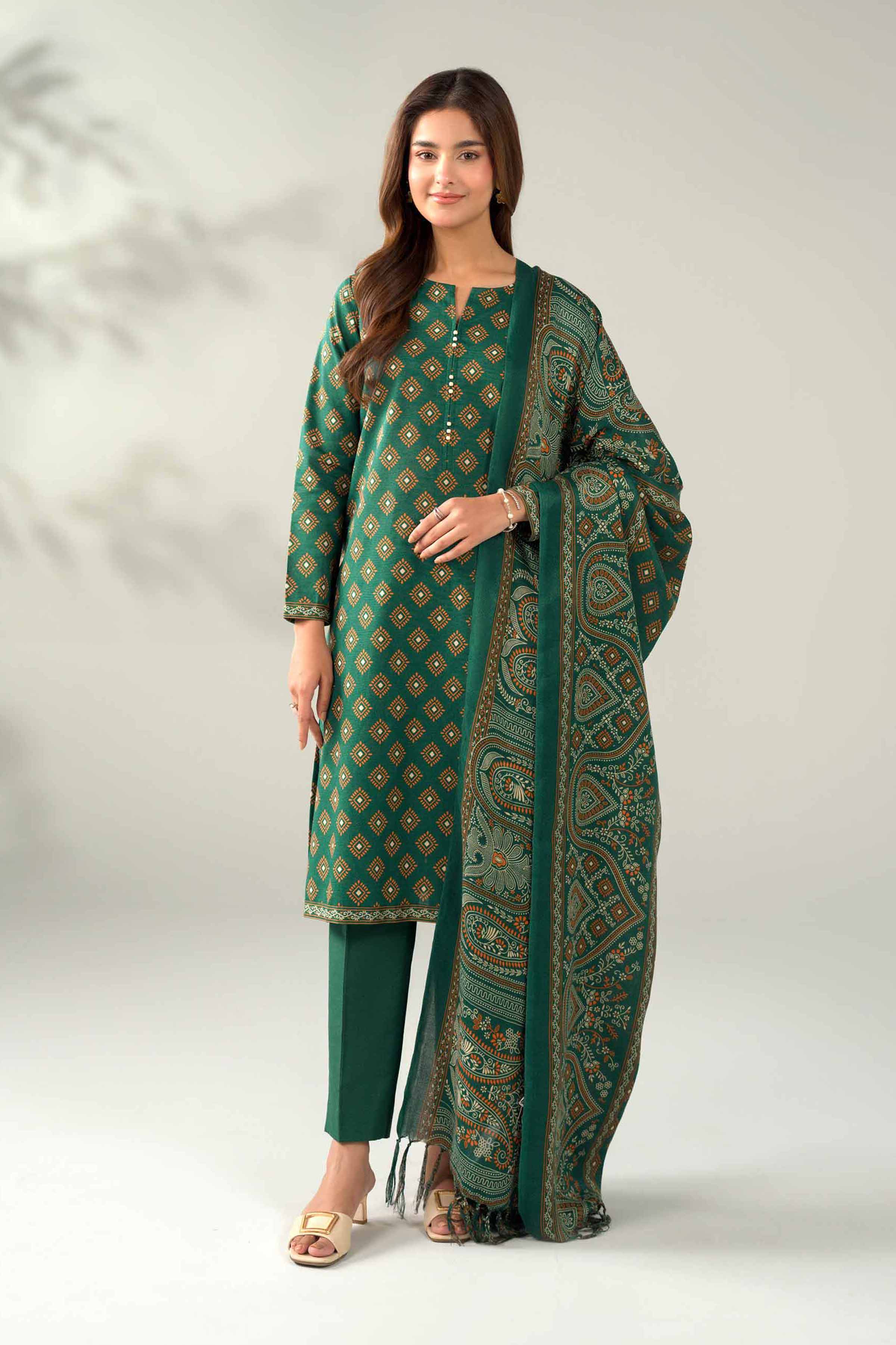 Nishat Linen 3 Piece - Printed Embroidered Suit - 42502878 Cozy Edit 2025