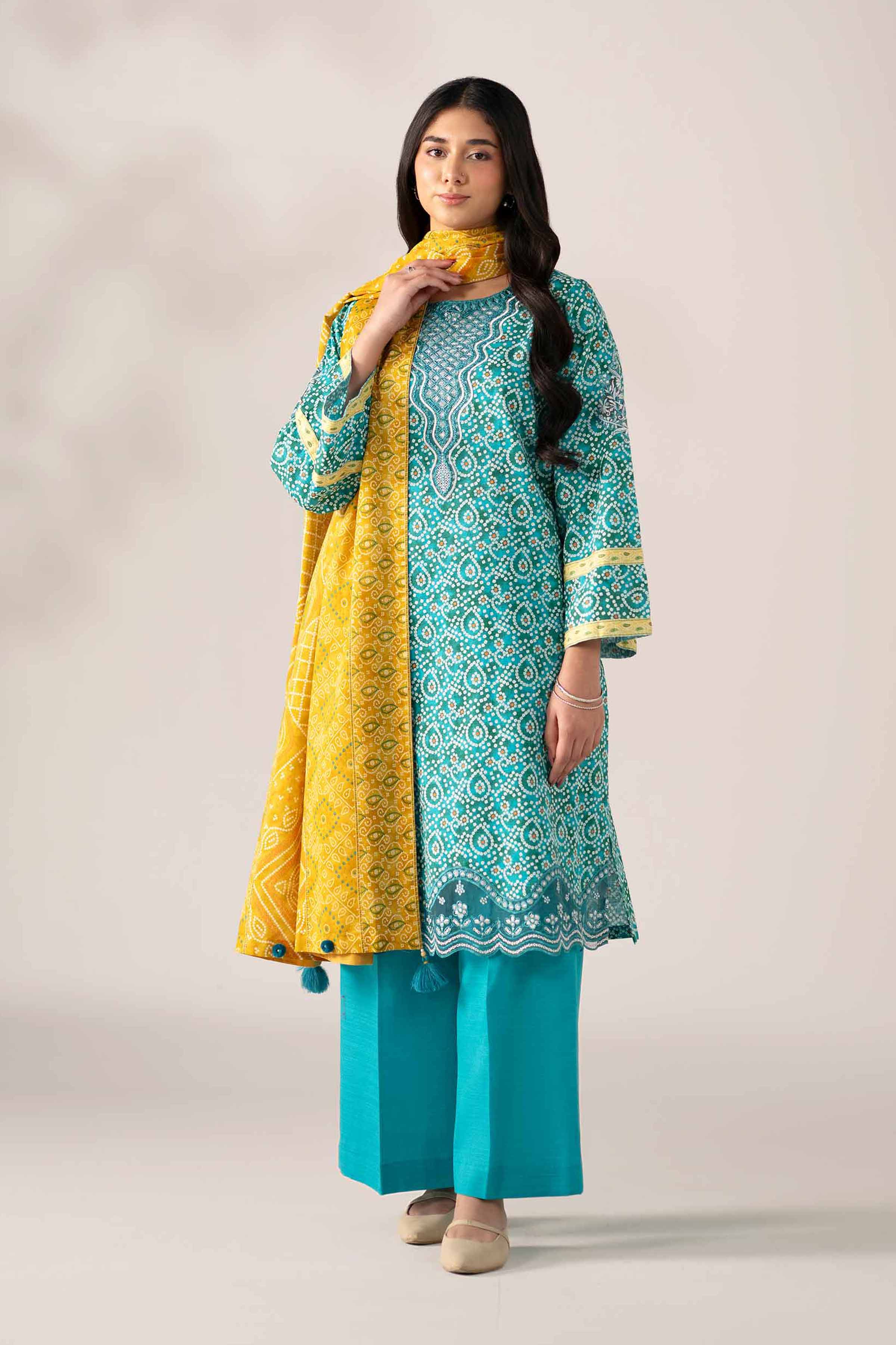 Nishat Linen 3 Piece - Printed Embroidered Suit - 42502937 Cozy Edit 2025