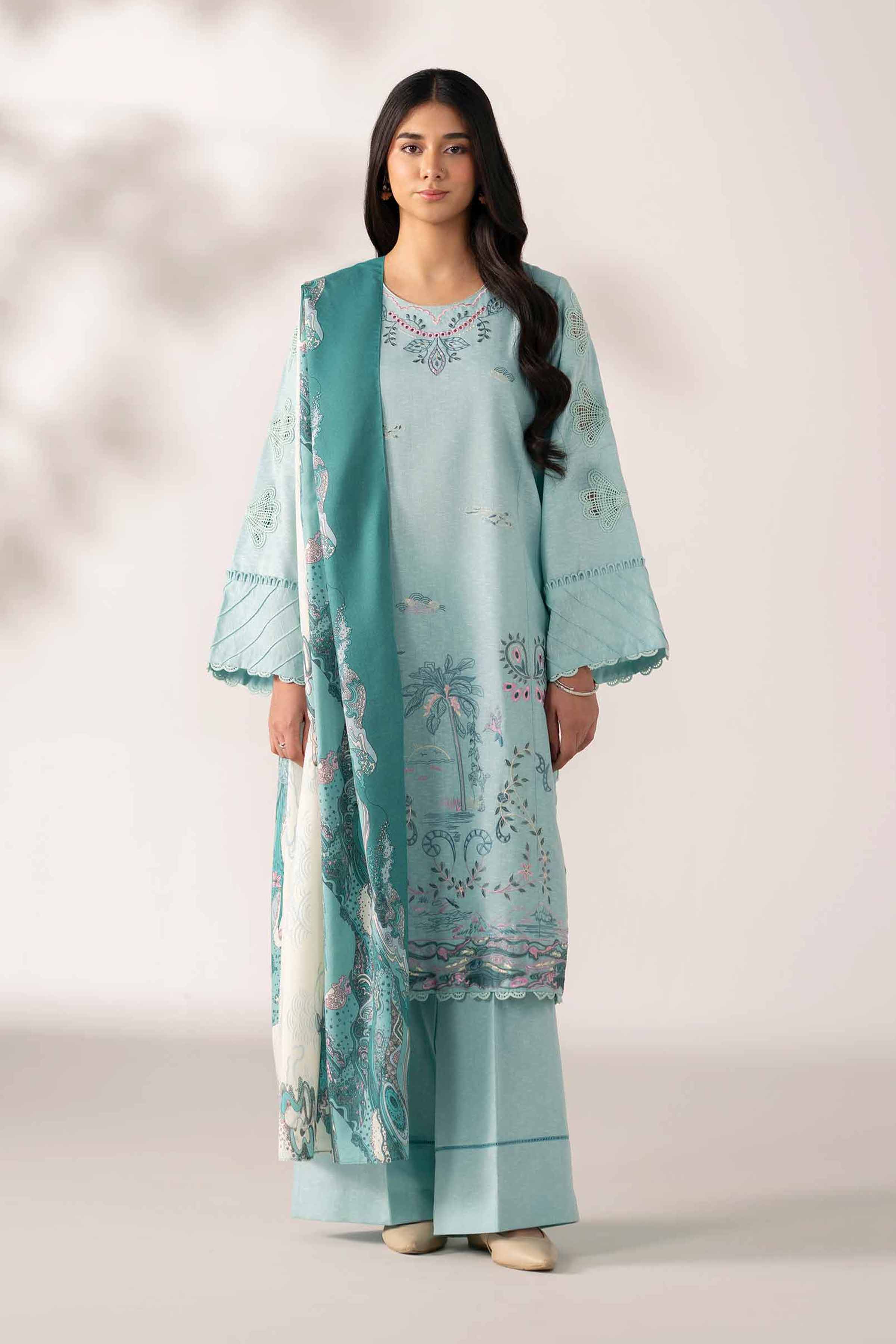 Nishat Linen 3 Piece - Printed Embroidered Suit - 42502955 Cozy Edit 2025