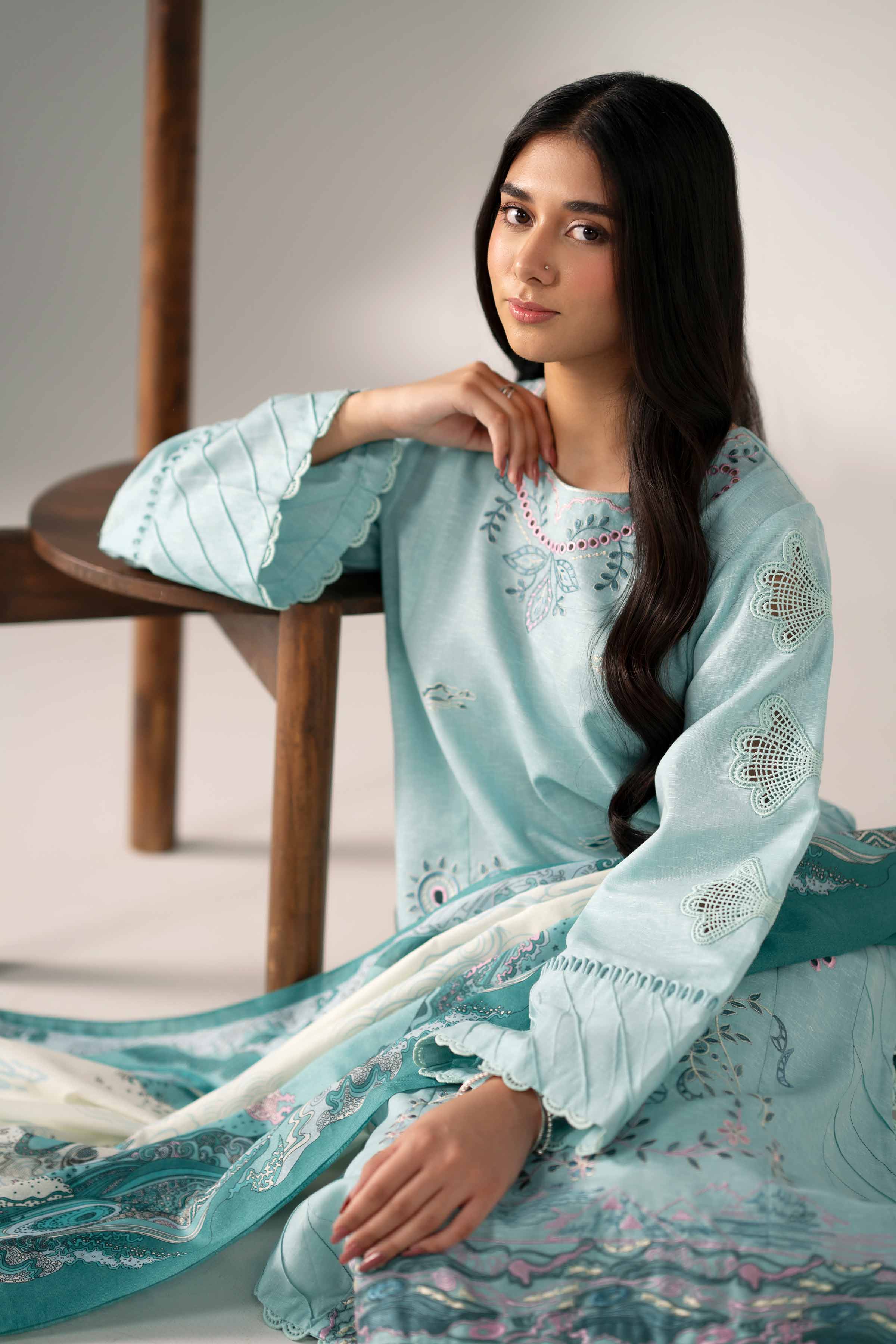 Nishat Linen 3 Piece - Printed Embroidered Suit - 42502955 Cozy Edit 2025 - Image 2