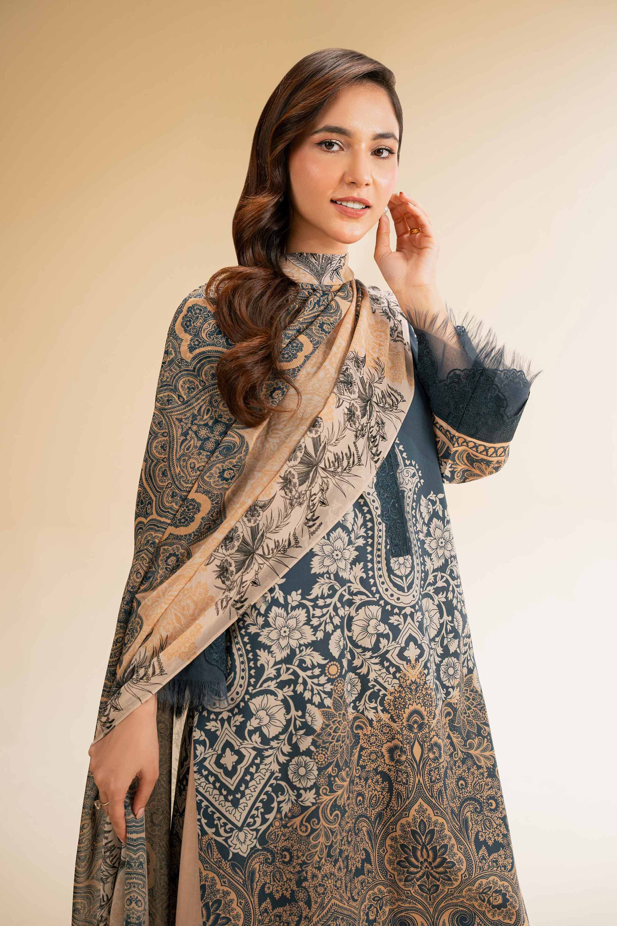 Nishat Linen 3 Piece - Printed Embroidered Suit - 42519166 Embroidered Eid Lawn Collection 0 - Image 2
