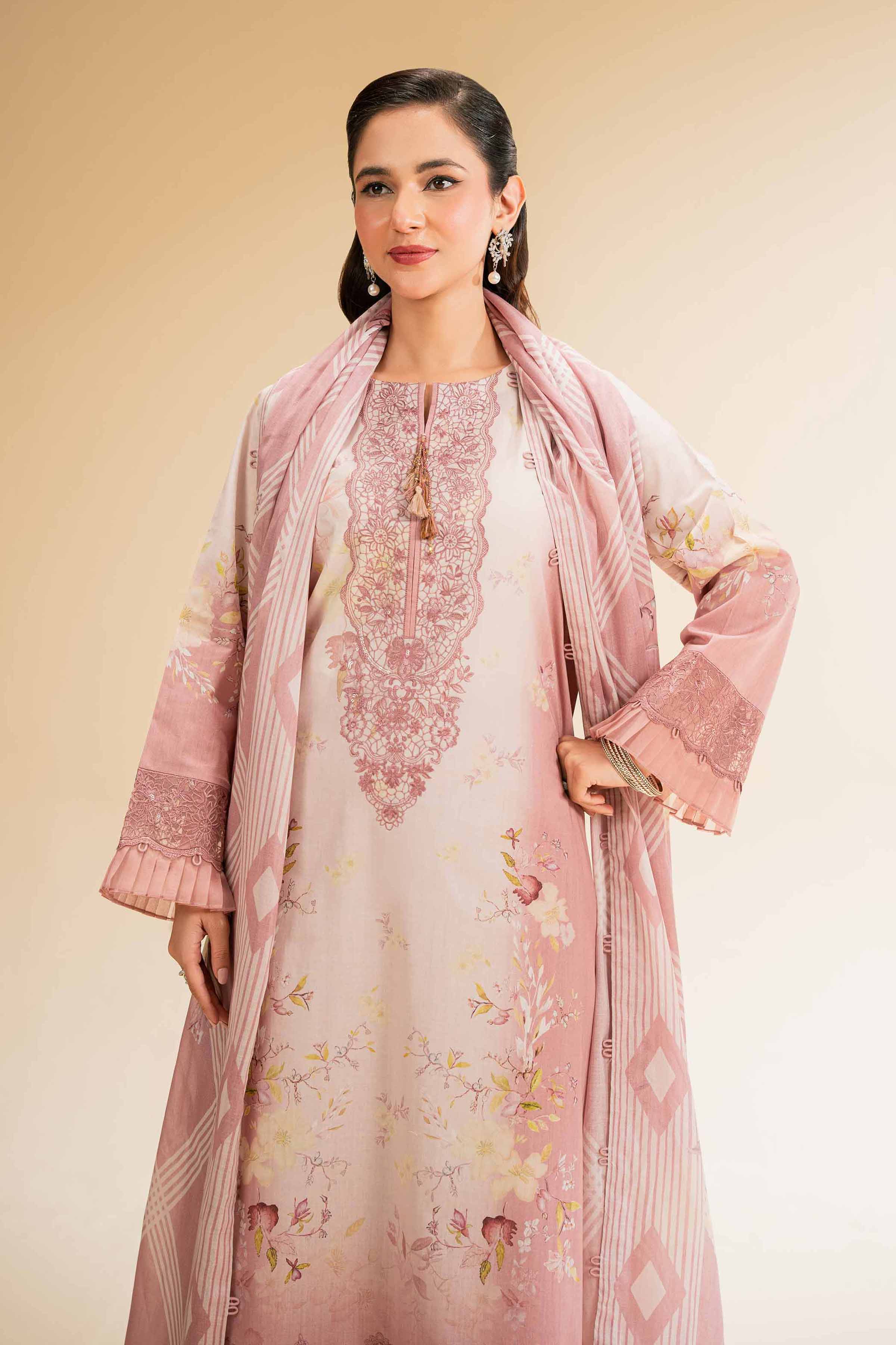 Nishat Linen 3 Piece - Printed Embroidered Suit - 42519176 Embroidered Eid Lawn Collection 0 - Image 2