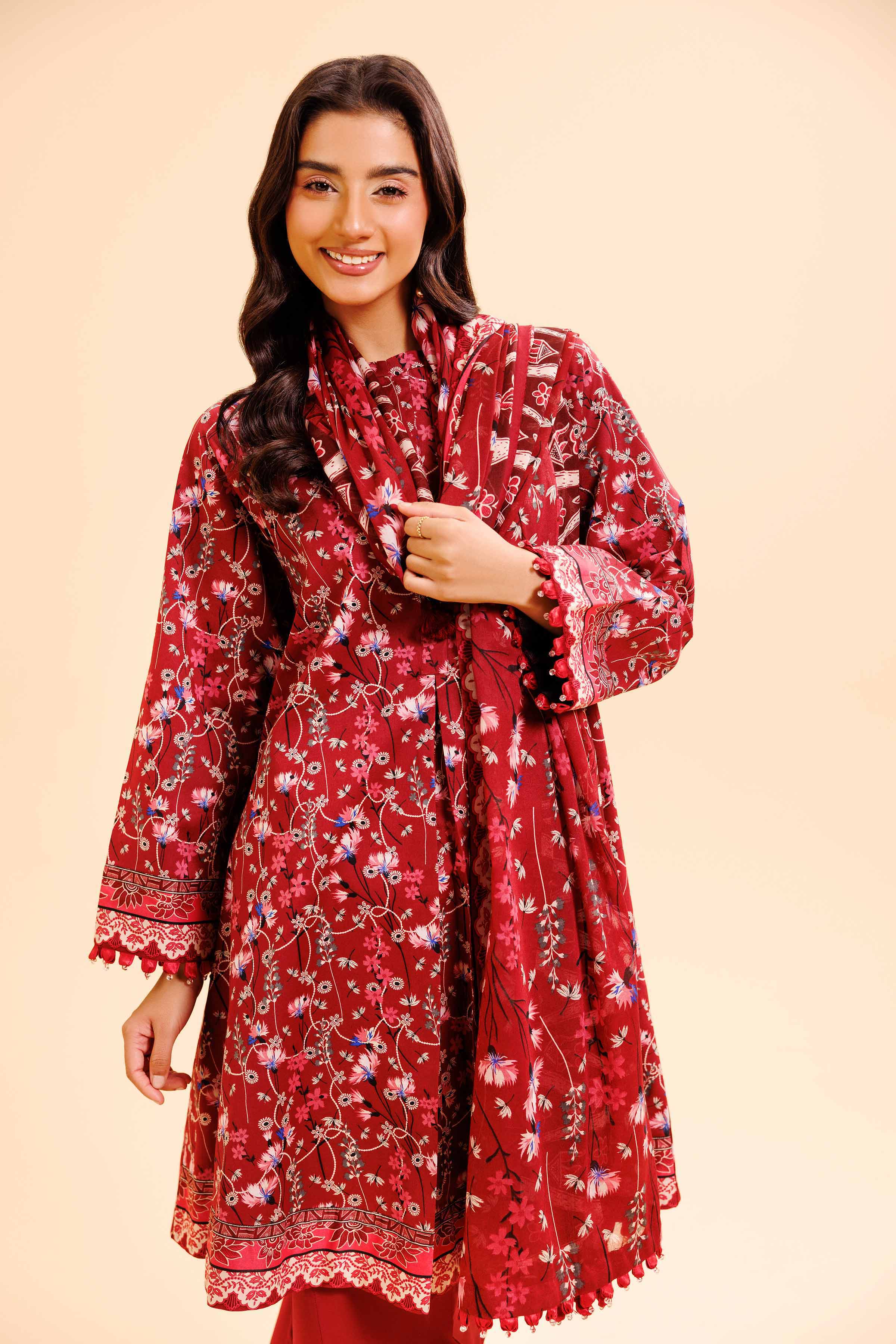 Nishat Linen 3 Piece - Printed Loose Fabric - 42503022 Freedom To Buy 2025