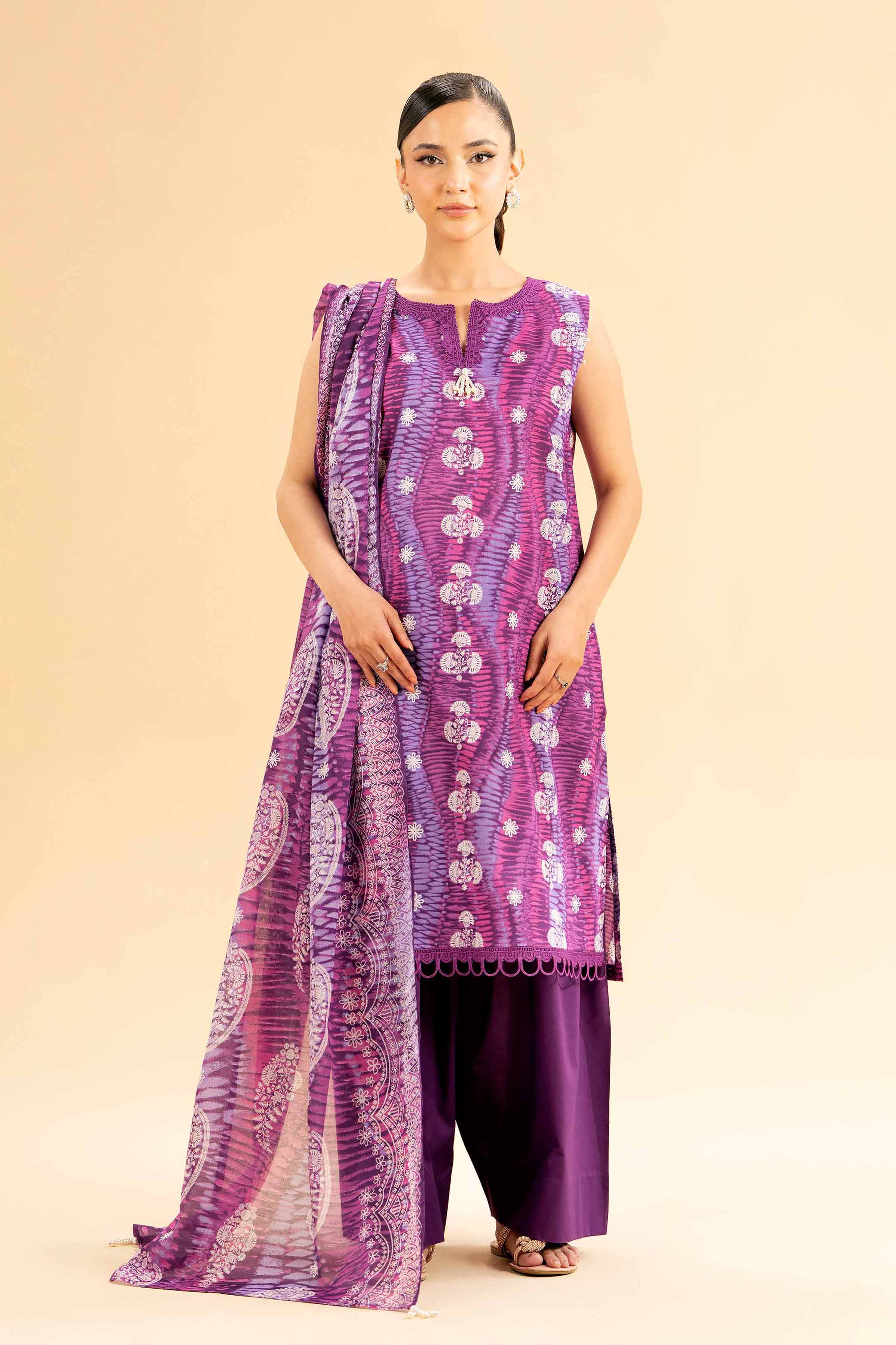 Nishat Linen 3 Piece - Printed Loose Fabric - 42503101 Freedom To Buy 2025