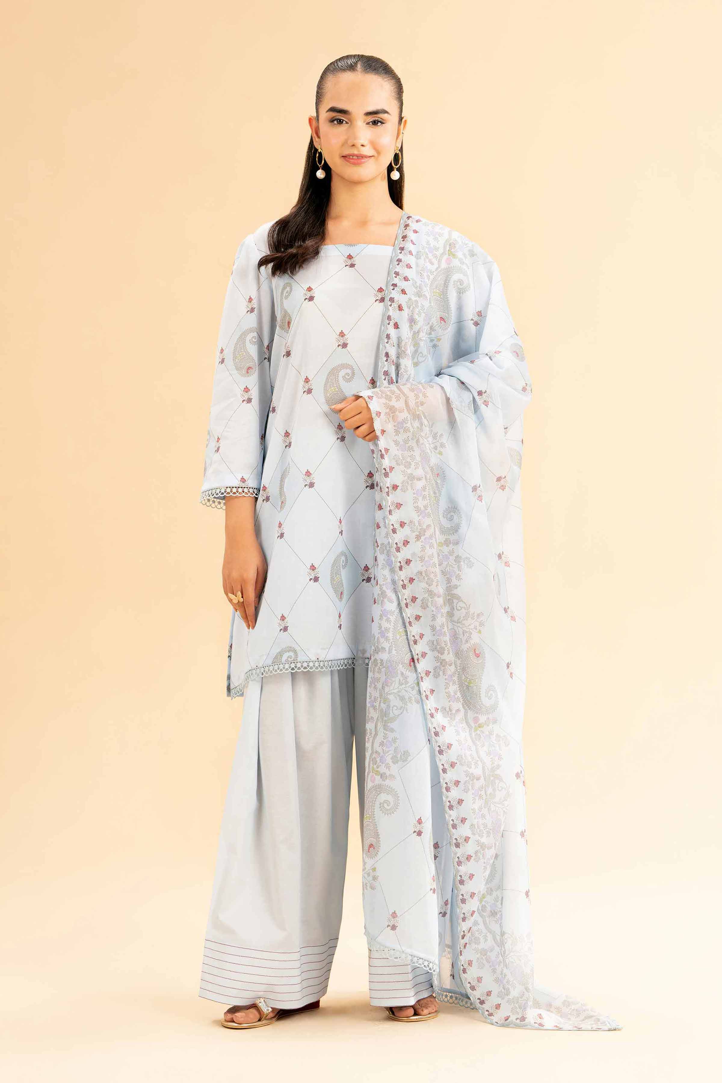 Nishat Linen 3 Piece - Printed Loose Fabric - 42503108 Freedom To Buy 2025