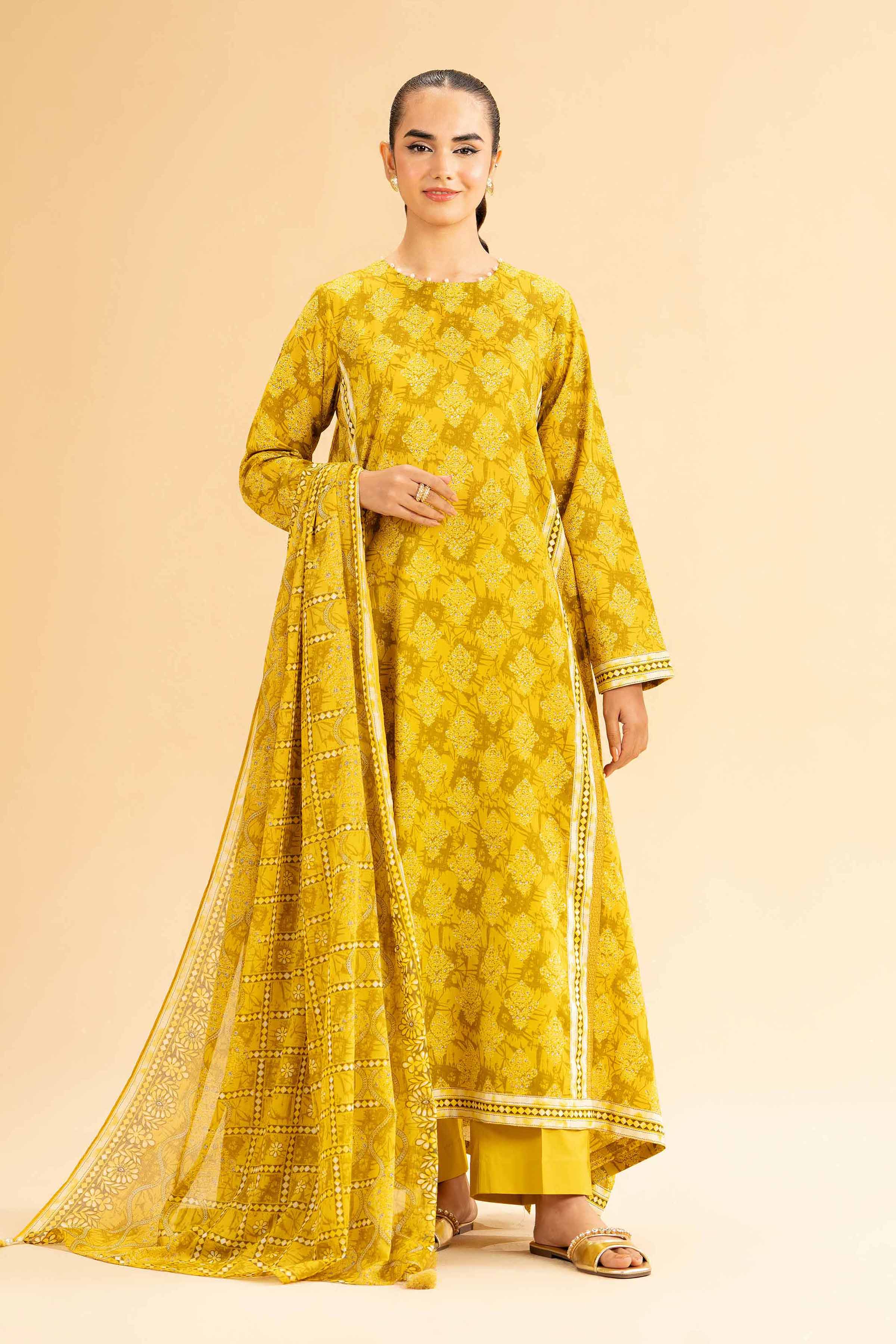 Nishat Linen 3 Piece - Printed Loose Fabric - 42503110 Freedom To Buy 2025