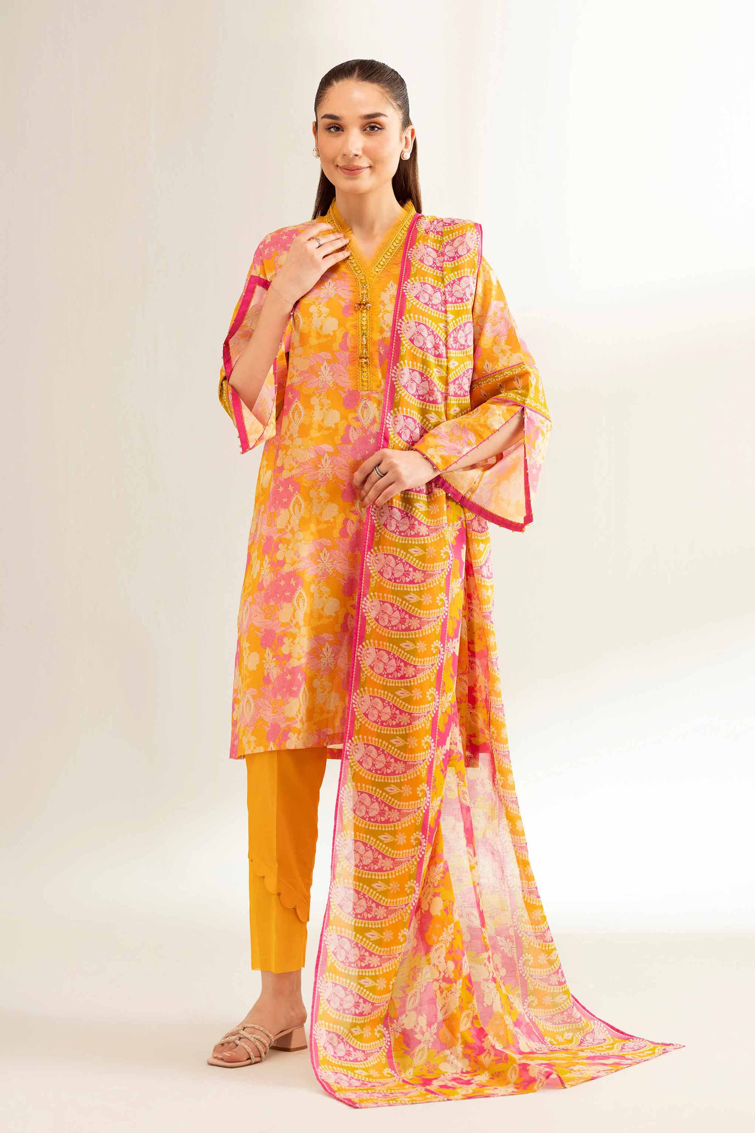 Nishat Linen 3 Piece - Printed Loose Fabric - 42503257 Freedom To Buy Eid Edition 2025