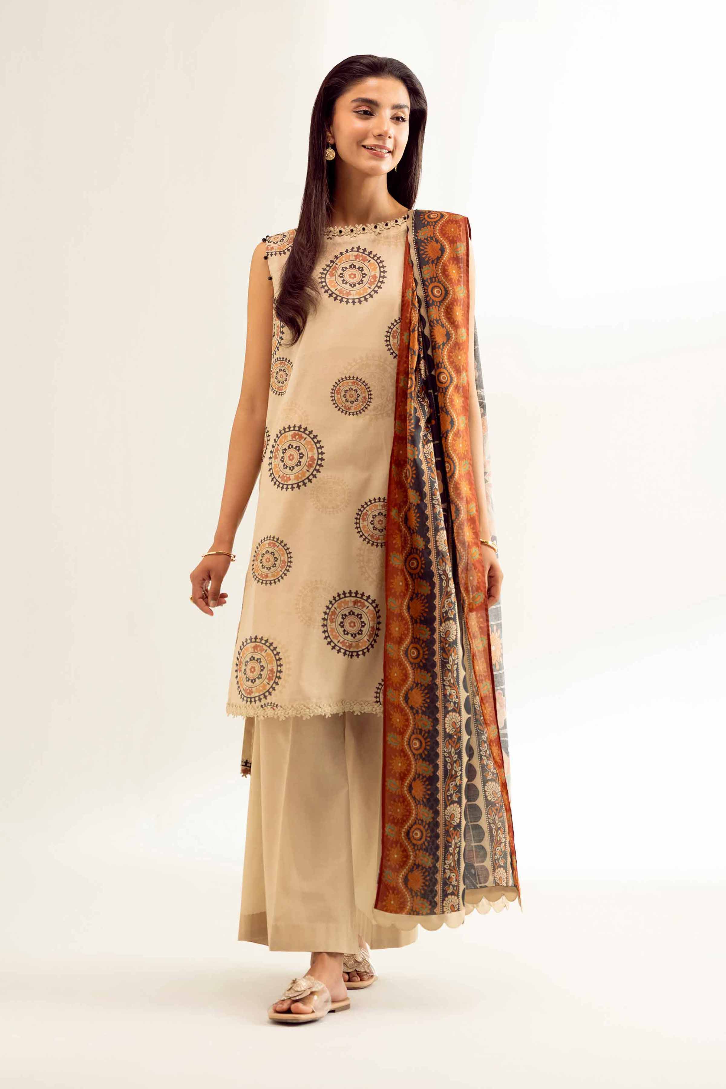 Nishat Linen 3 Piece - Printed Loose Fabric - 42503264 Freedom To Buy Eid Edition 2025