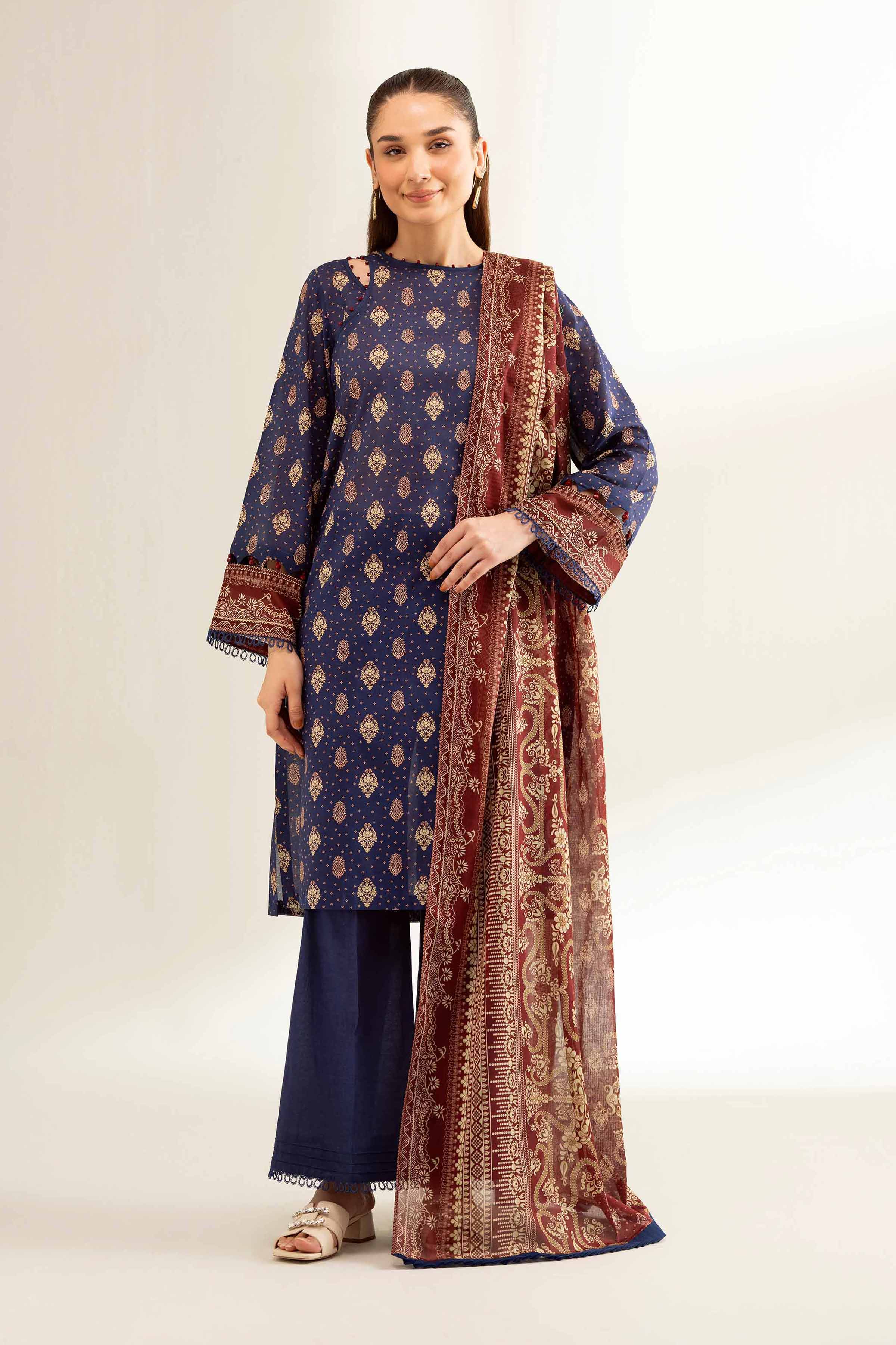 Nishat Linen 3 Piece - Printed Loose Fabric - 42503271 Freedom To Buy Eid Edition 2025
