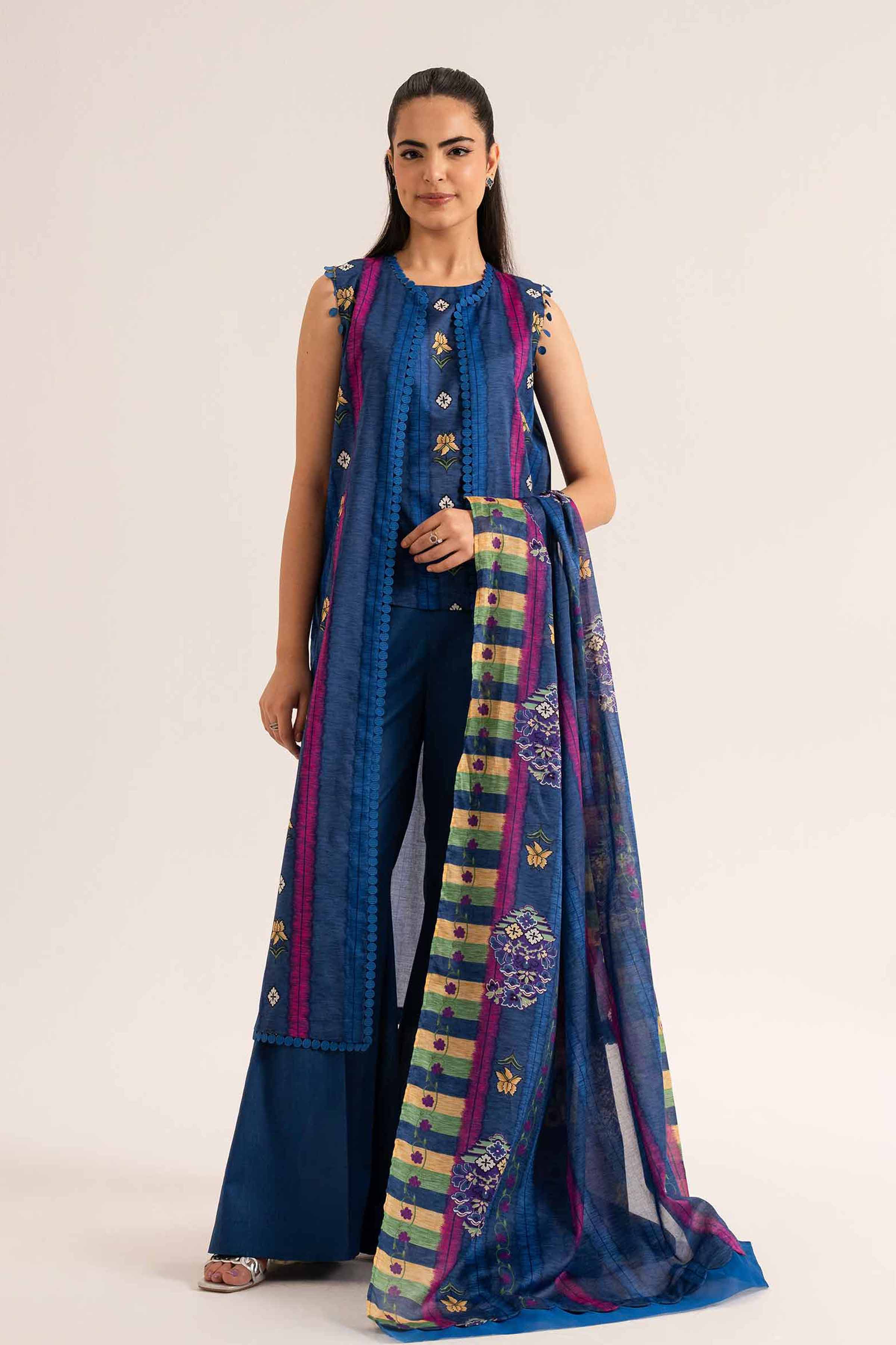 Nishat Linen 3 Piece - Printed Loose Fabric - 42503273 Freedom To Buy Eid Edition 2025
