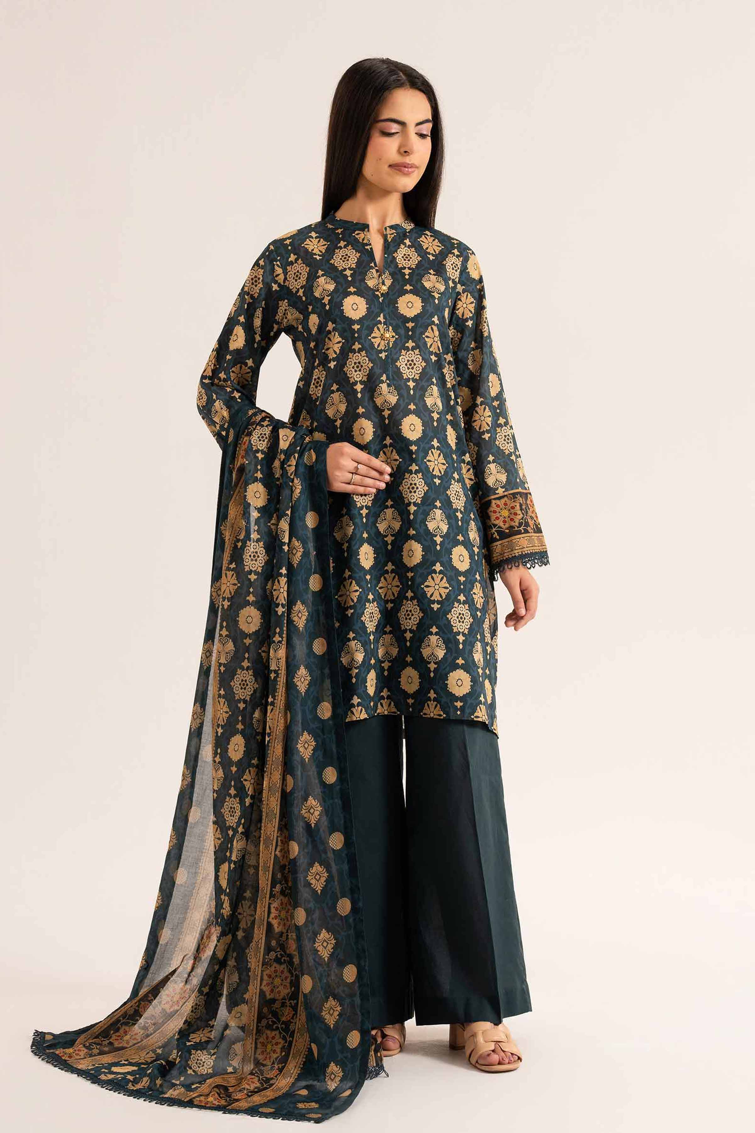 Nishat Linen 3 Piece - Printed Loose Fabric - 42503275 Freedom To Buy Eid Edition 2025