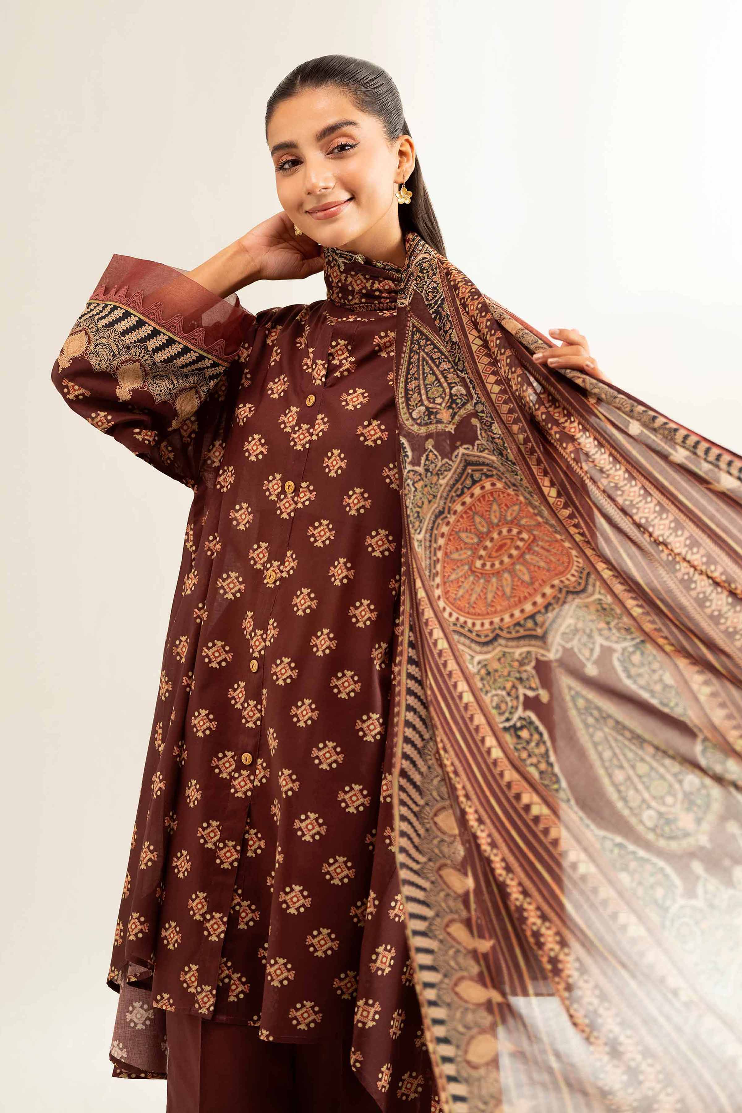 Nishat Linen 3 Piece - Printed Loose Fabric - 42503280 Freedom To Buy Eid Edition 2025 - Image 2