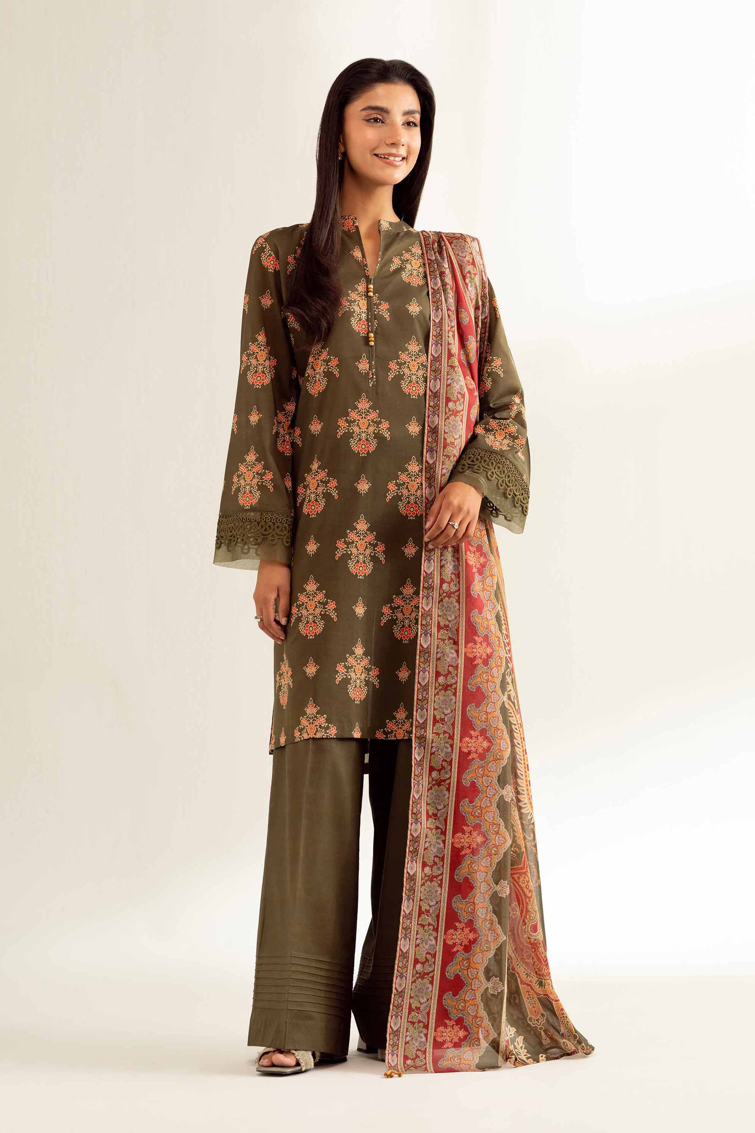 Nishat Linen 3 Piece - Printed Loose Fabric - 42503284 Freedom To Buy Eid Edition 2025