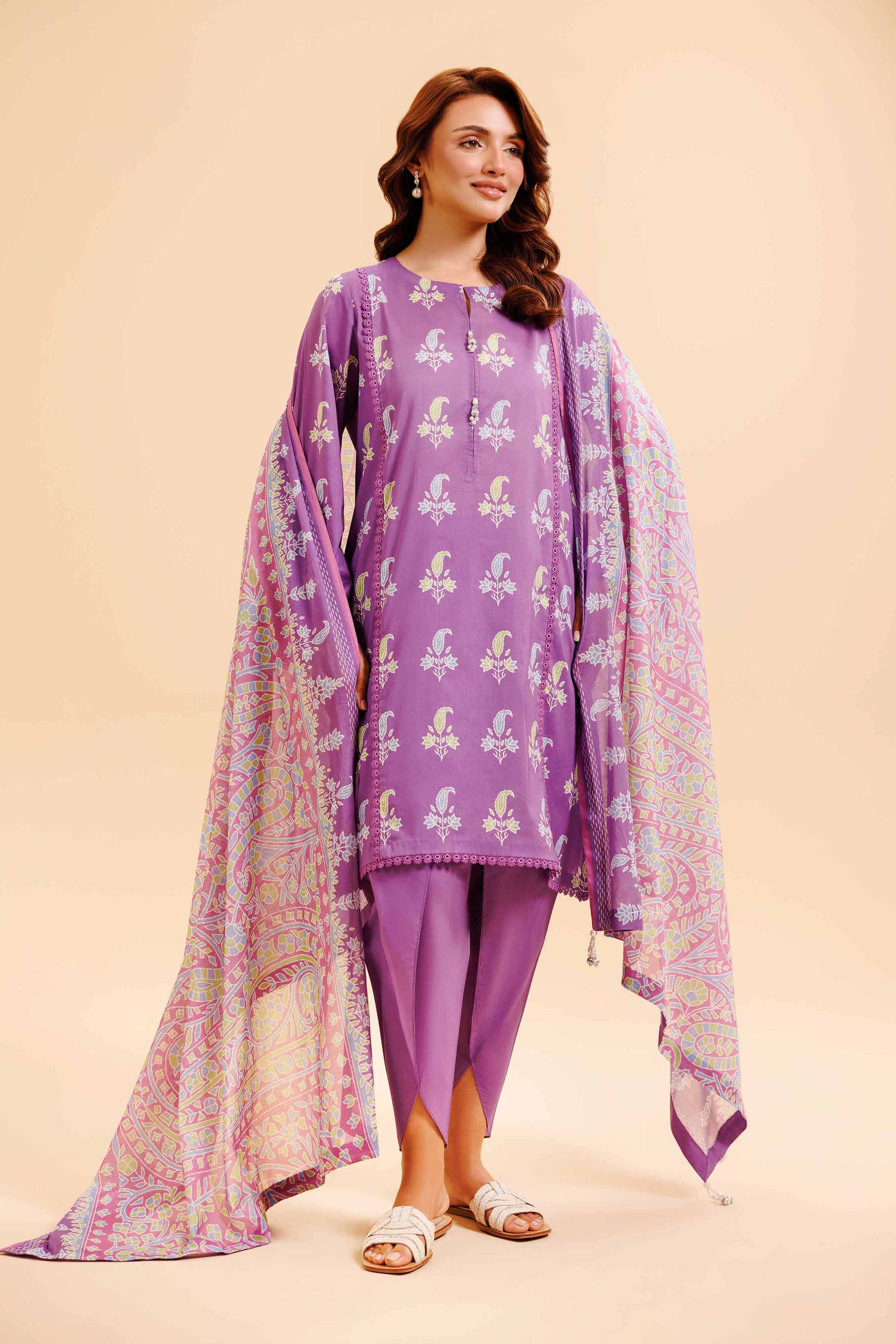 Nishat Linen 3 Piece - Printed Loose Fabric - 42503413 Freedom To Buy 2025