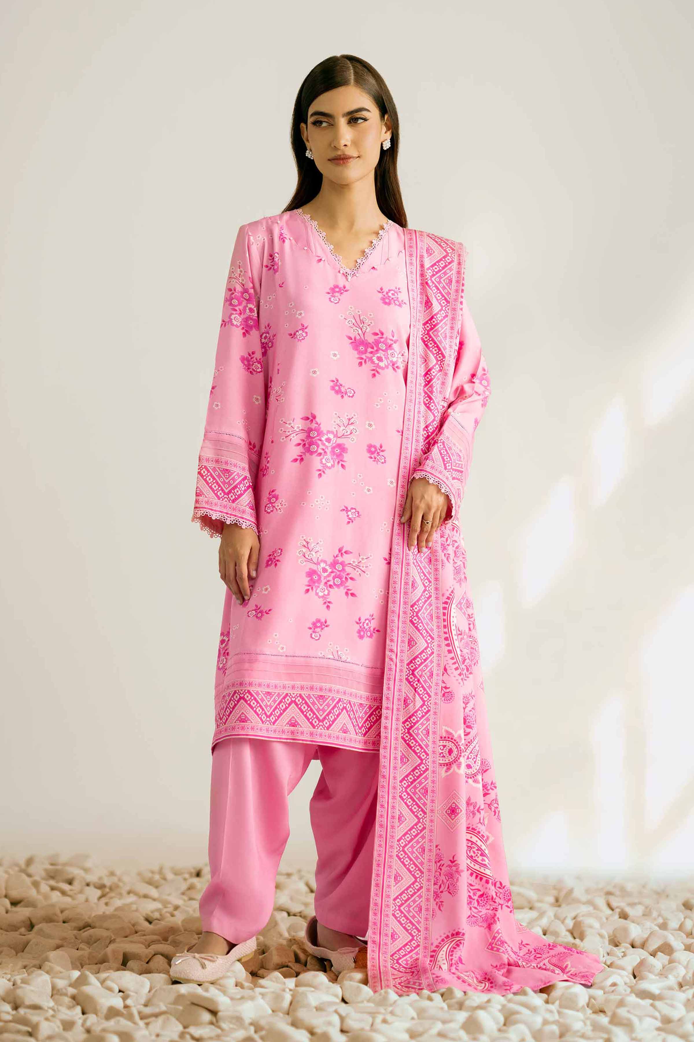Nishat Linen 3 Piece - Printed Suit - 42502834 Cozy Edit 2025