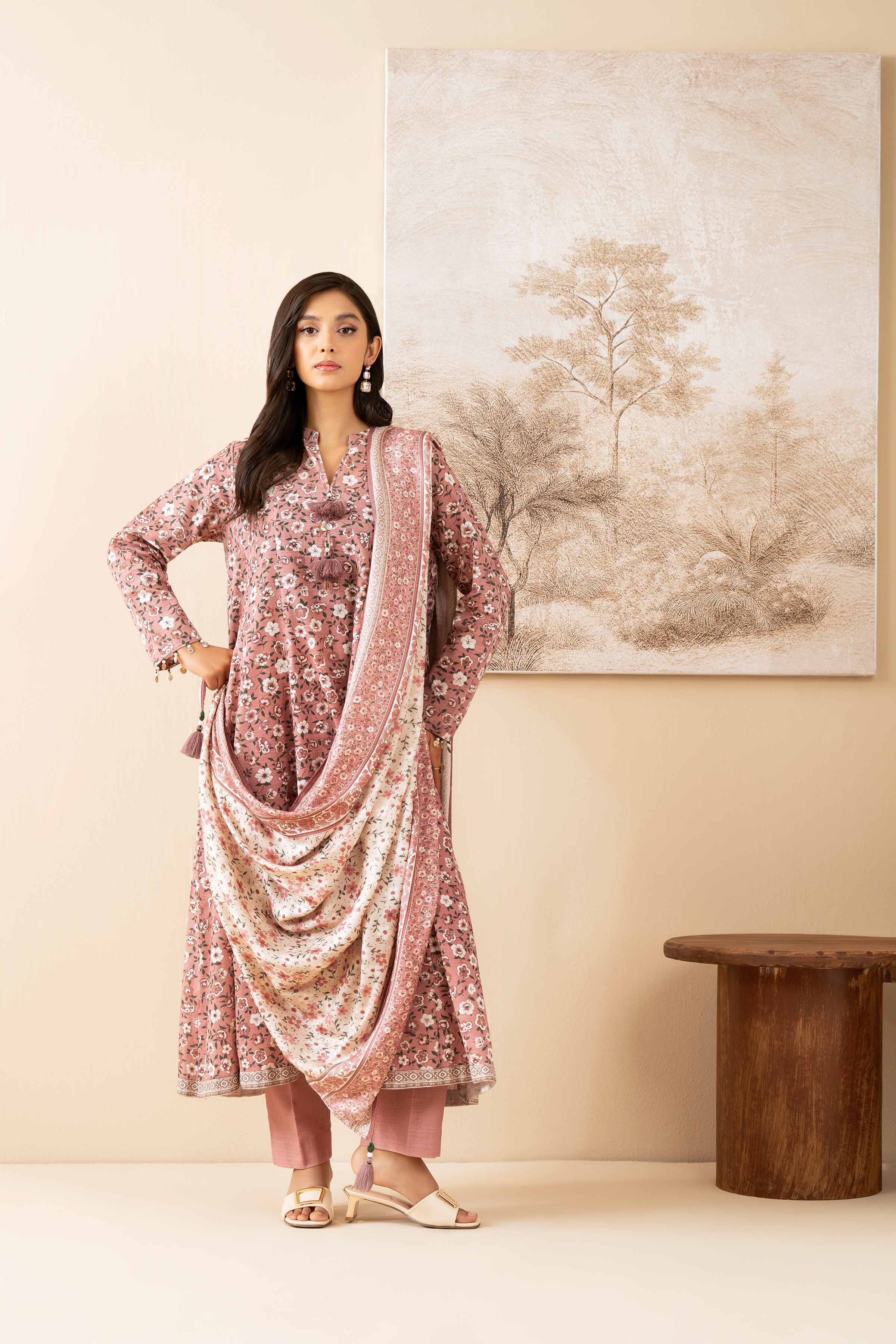 Nishat Linen 3 Piece - Printed Suit - 42502879 Cozy Edit 2025 - Image 2