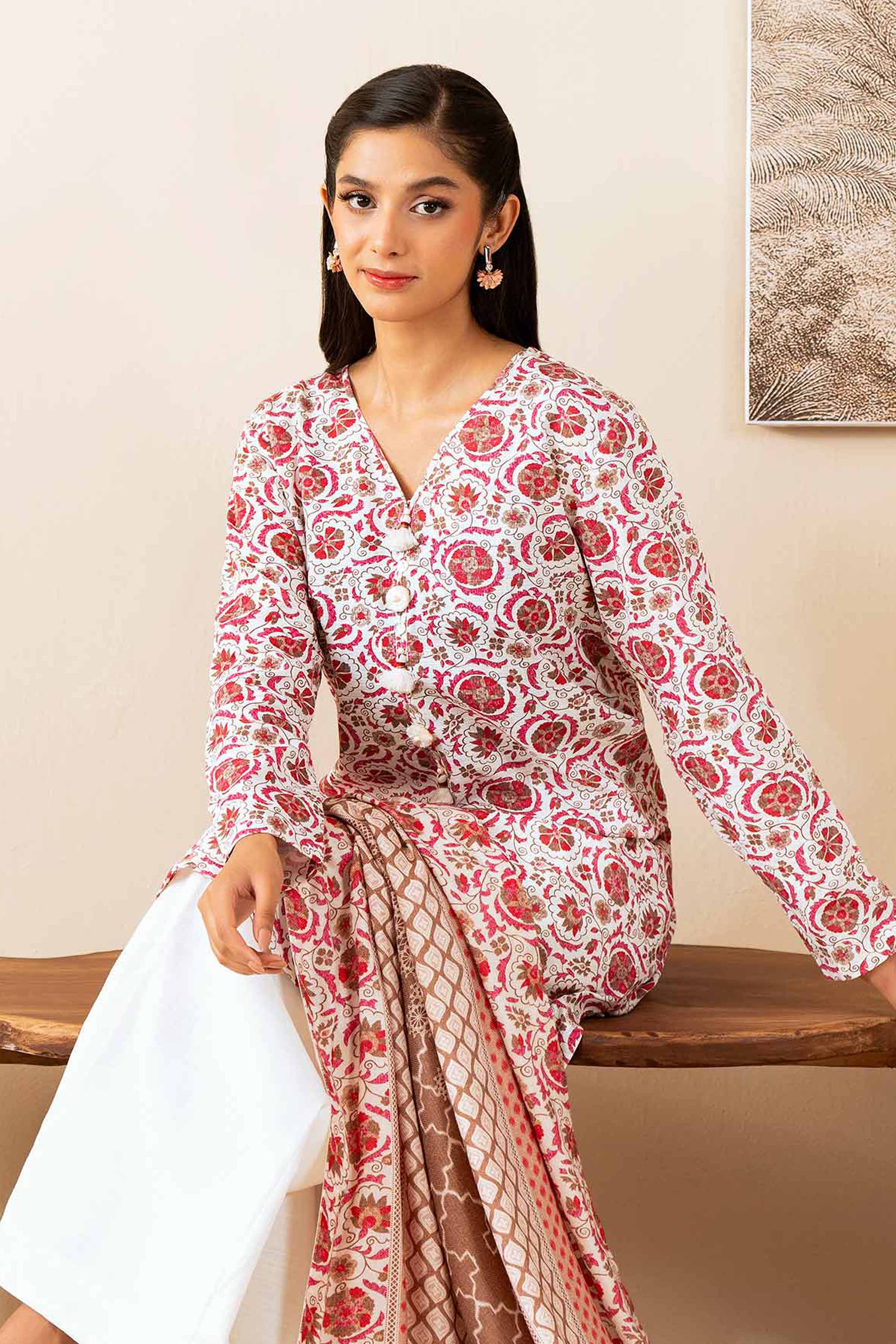 Nishat Linen 3 Piece - Printed Suit - 42502880 Cozy Edit 2025 - Image 2