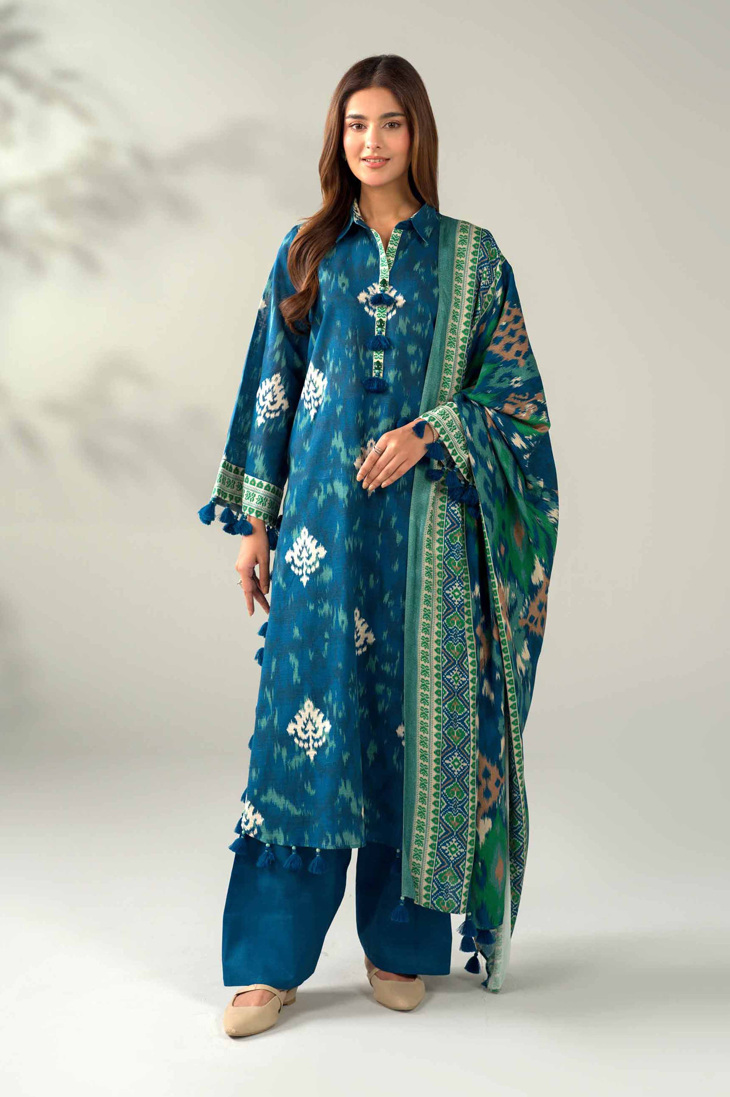 Nishat Linen 3 Piece - Printed Suit - 42502885 Cozy Edit 2025