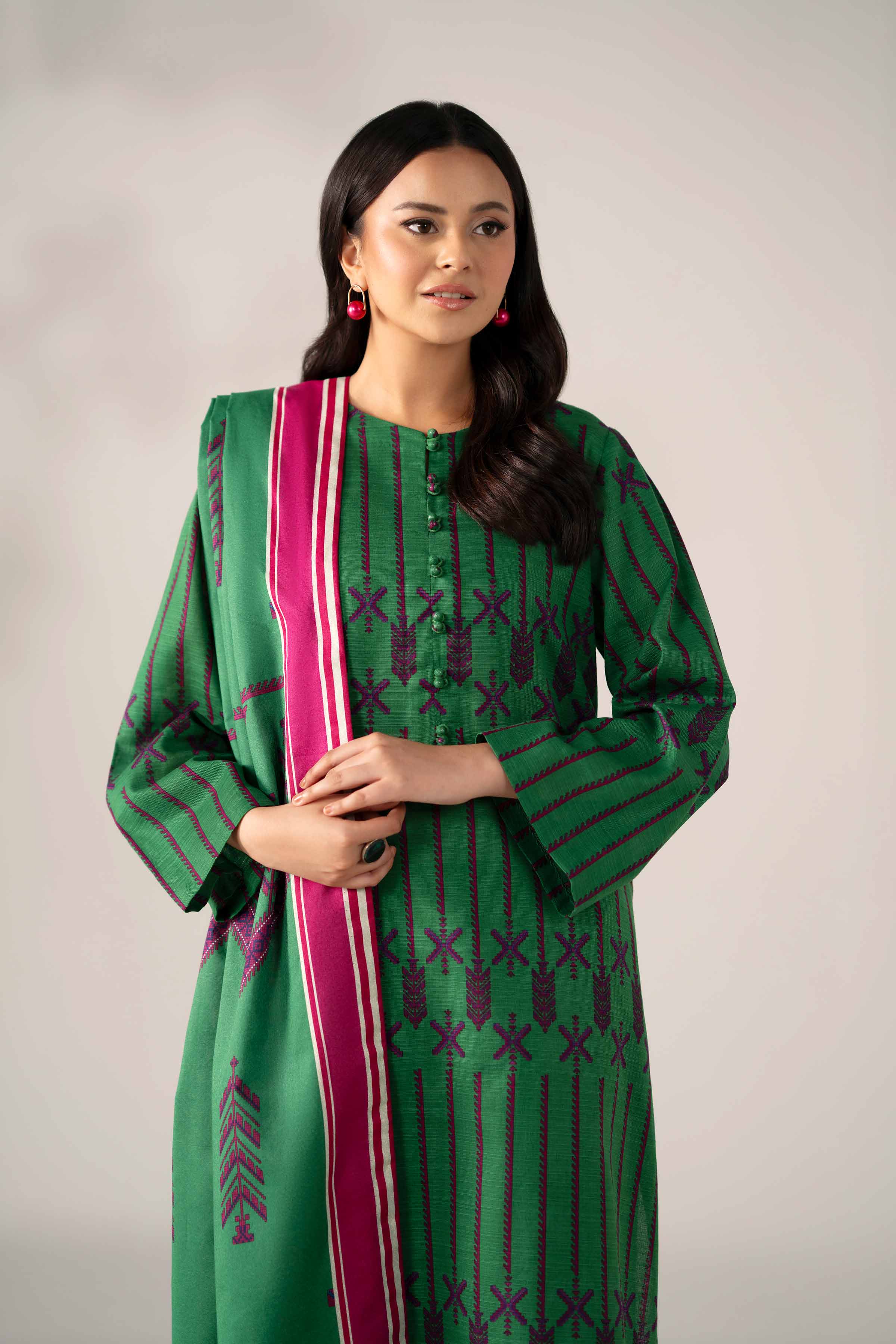 Nishat Linen 3 Piece - Printed Suit - 42502945 Cozy Edit 2025 - Image 2