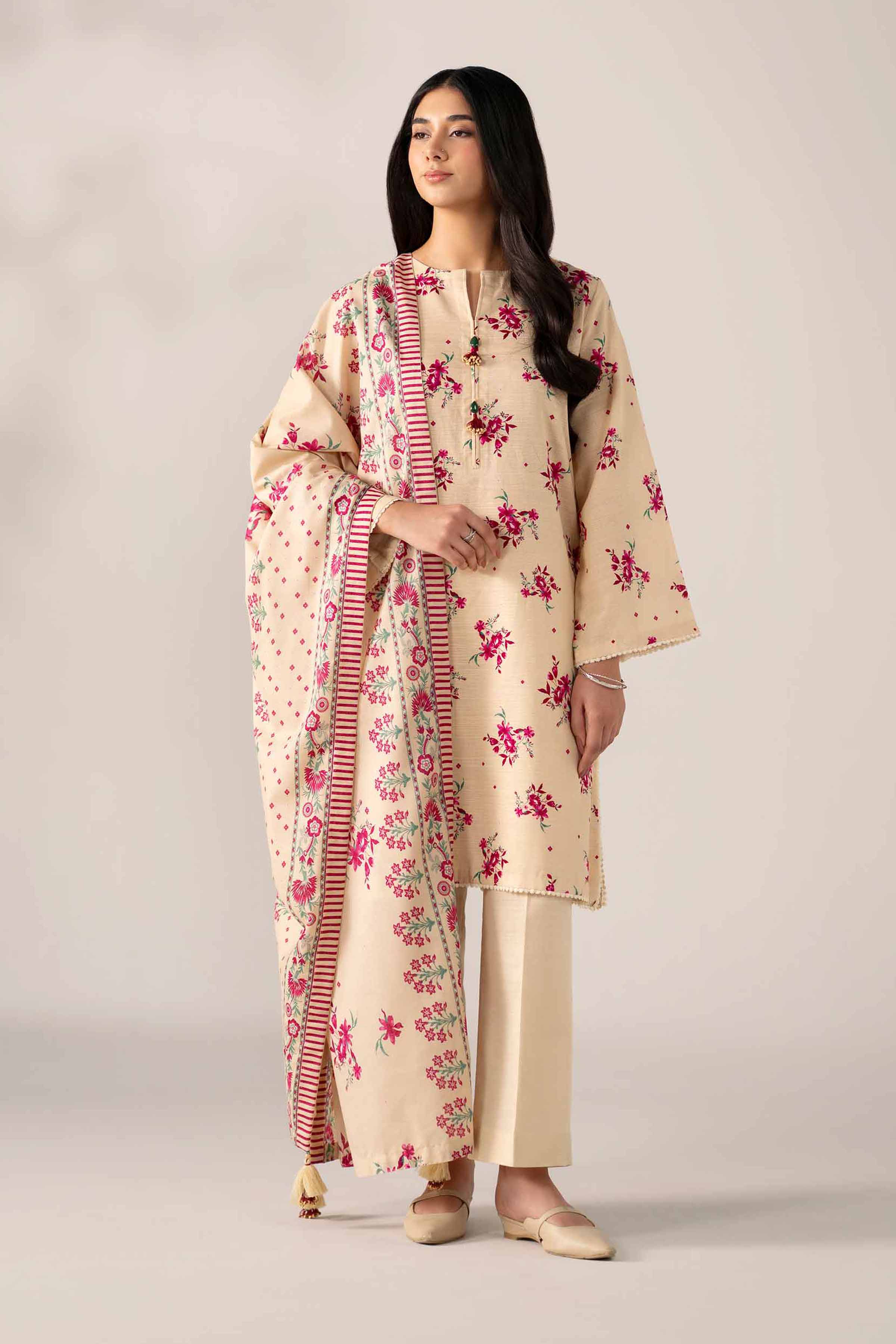 Nishat Linen 3 Piece - Printed Suit - 42502946 Cozy Edit 2025
