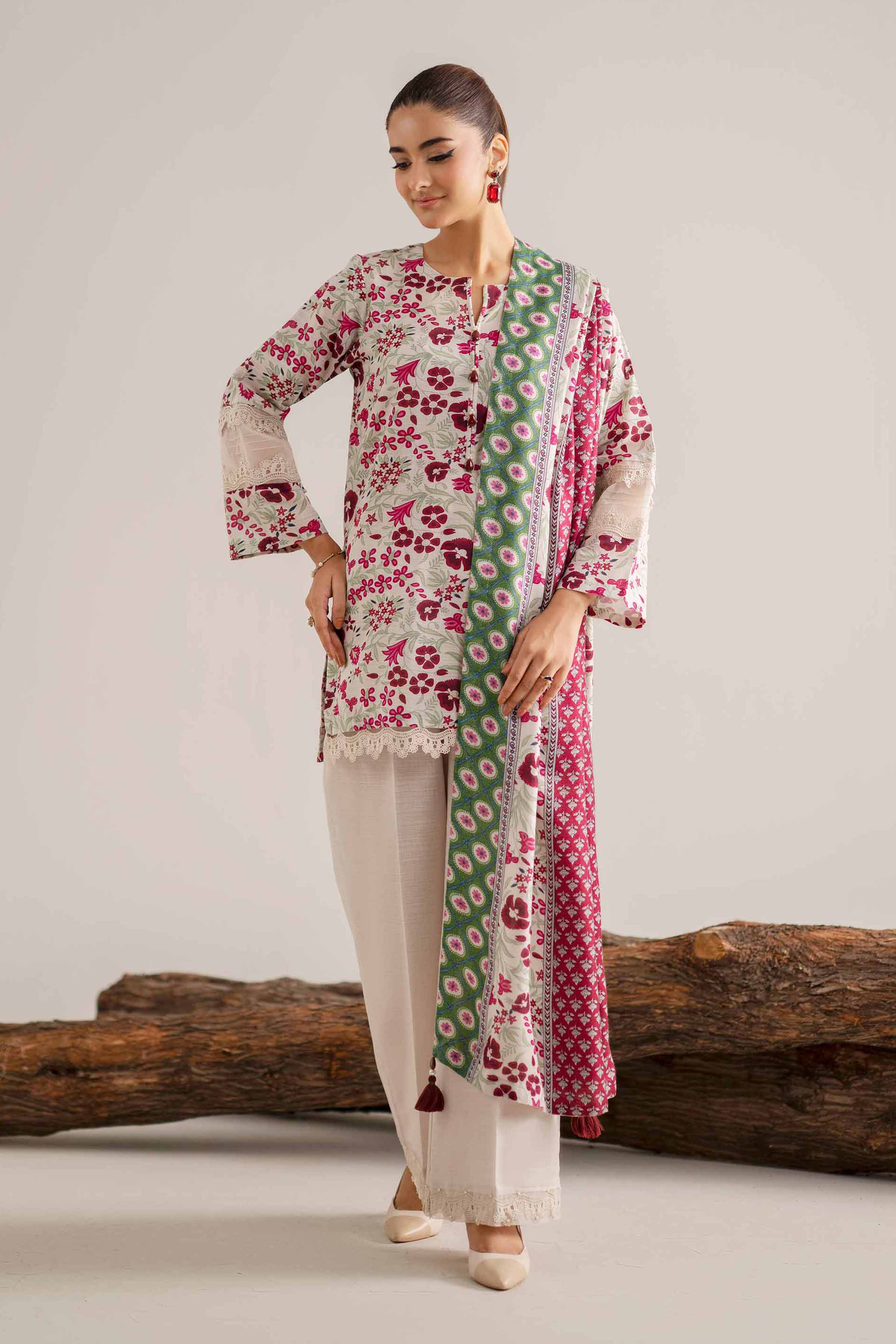 Nishat Linen 3 Piece - Printed Suit - 42503546 Cozy Edit 2025