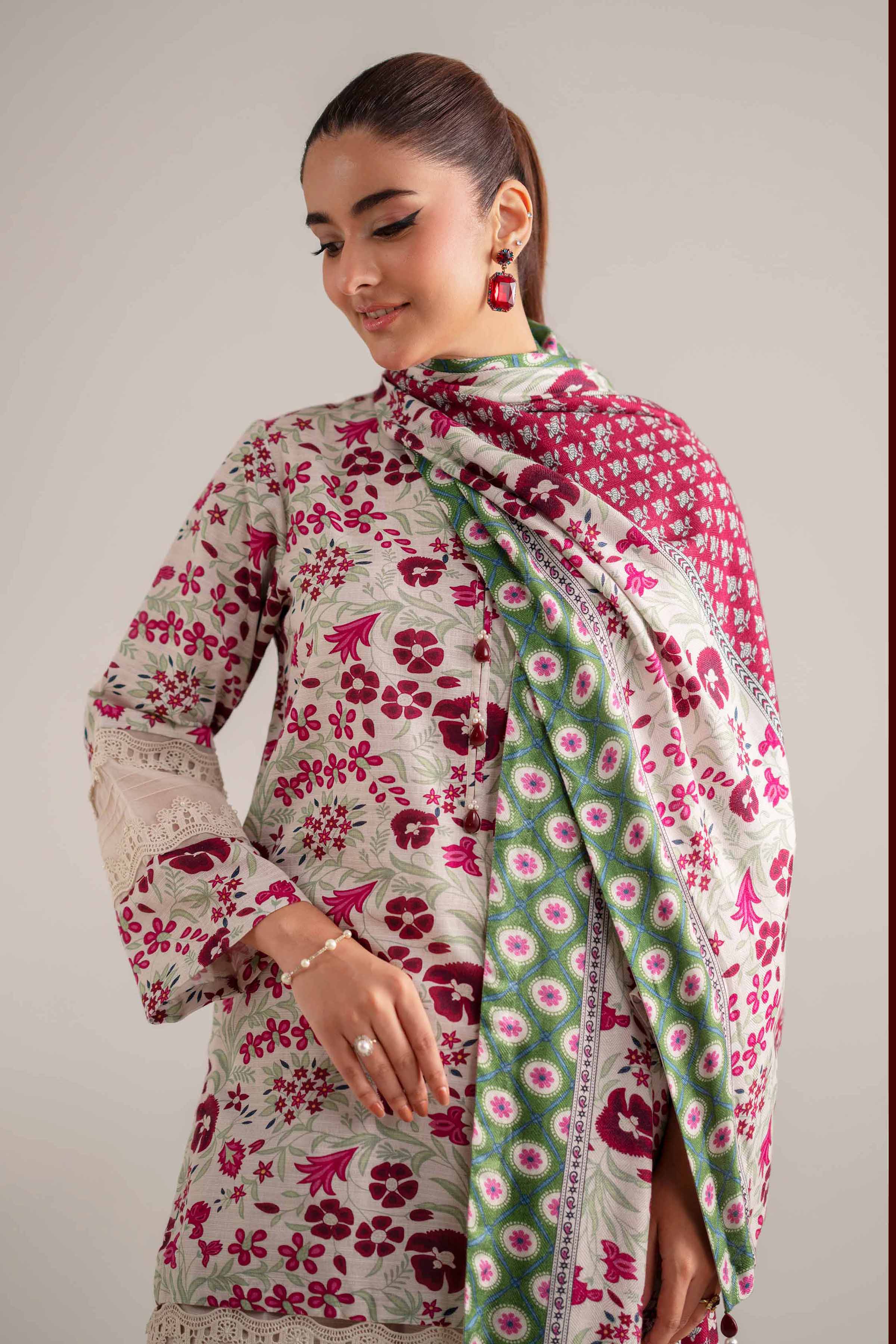 Nishat Linen 3 Piece - Printed Suit - 42503546 Cozy Edit 2025 - Image 2