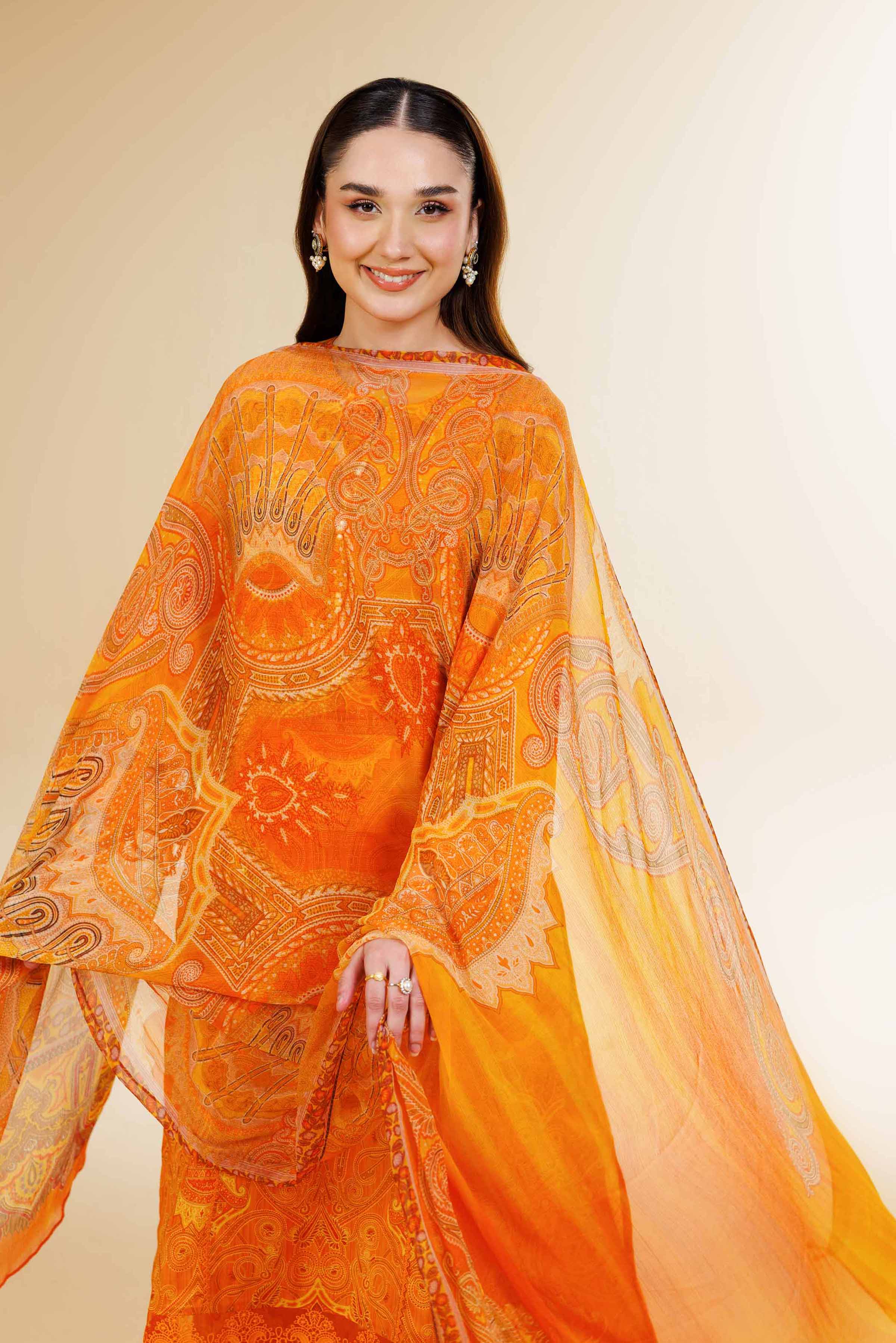 Nishat Linen 3 Piece - Printed With Laces Suit - 42501326 Digital Printed Lawn Eid Edition 2025 - Image 2