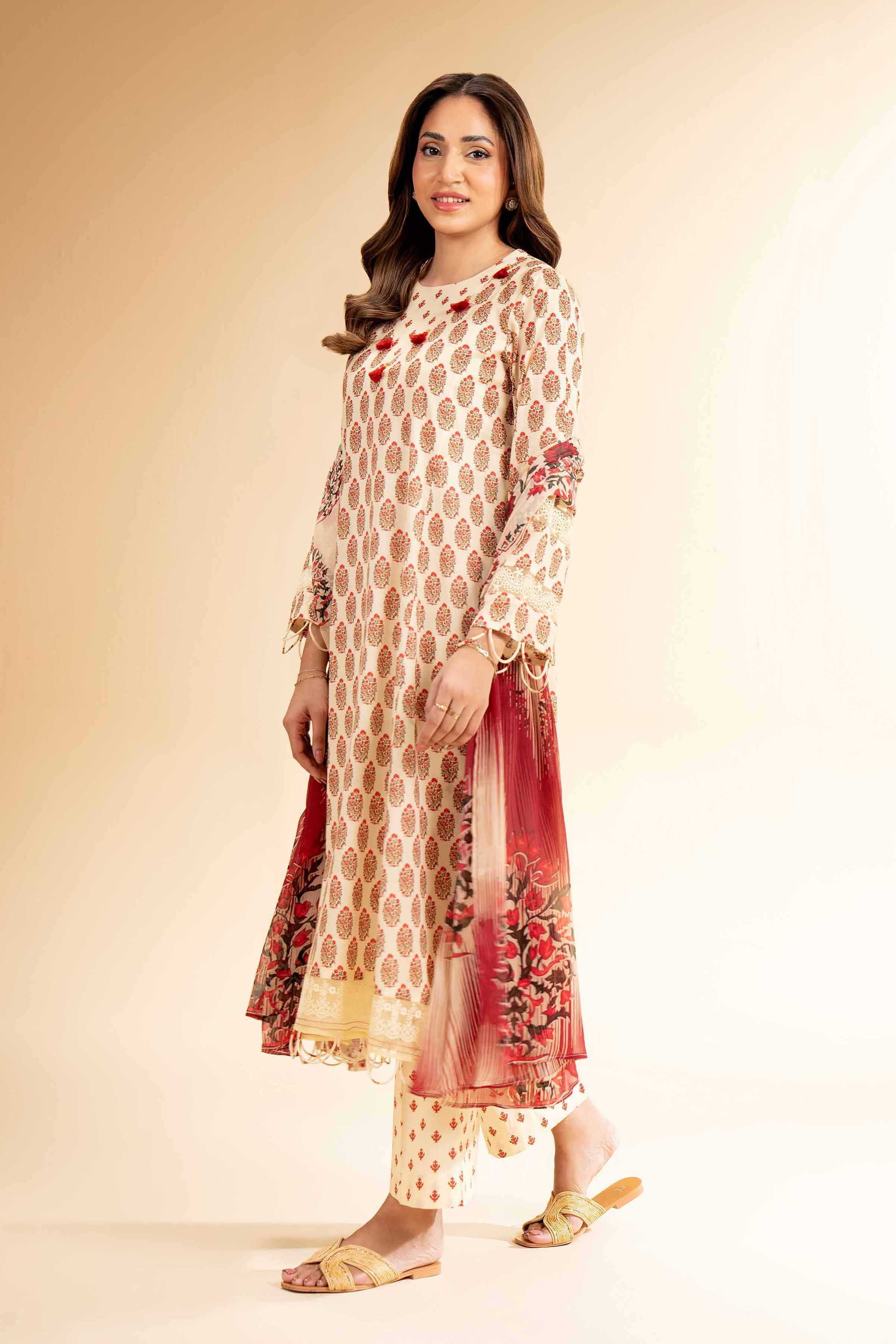 Nishat Linen 3 Piece - Printed With Laces Suit - 42501327 Digital Printed Lawn Eid Edition 2025