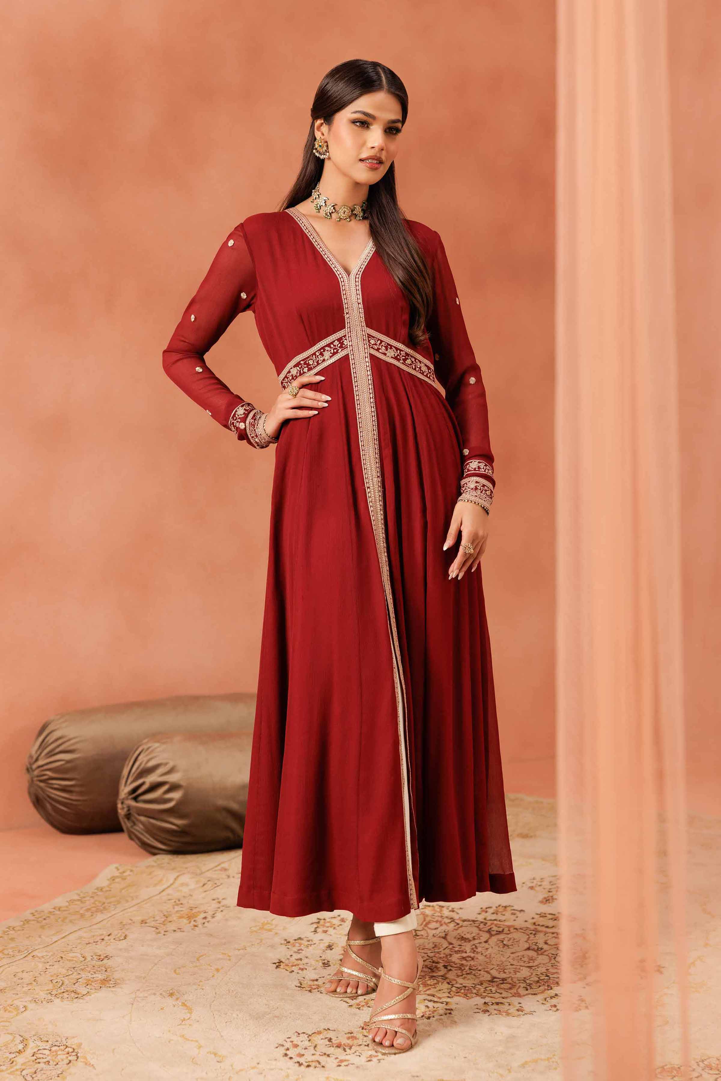 Nishat Linen Embroidered Dress - KFE25-168 Eid Pret 2025
