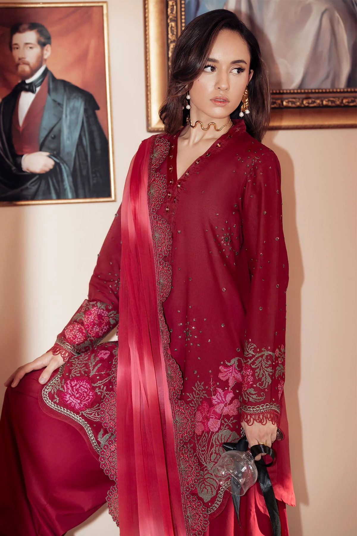 Nureh FE-07 Feya Embroidered Eid Lawn 2025 - Image 2