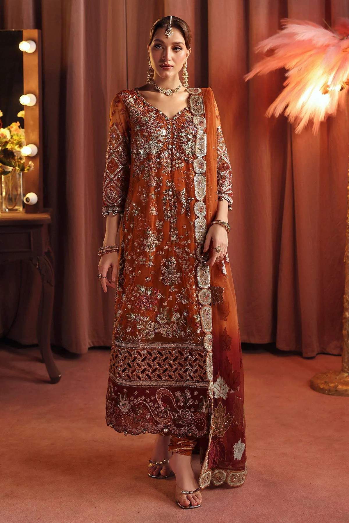 Nureh NL-80 Zardozi Jhoomro Chiffon 2025 - Image 2