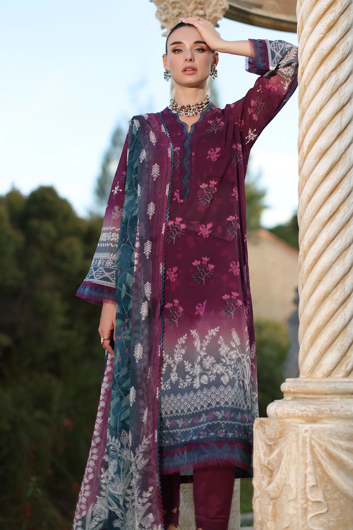 Nureh SP-197 Signature Printed Lawn 2026 - Image 2