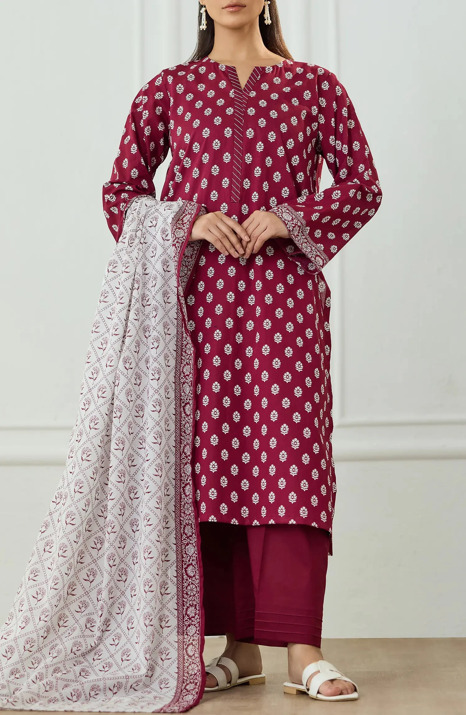 Orient OTL-25-482/U MAROON Winter Dresses 2025