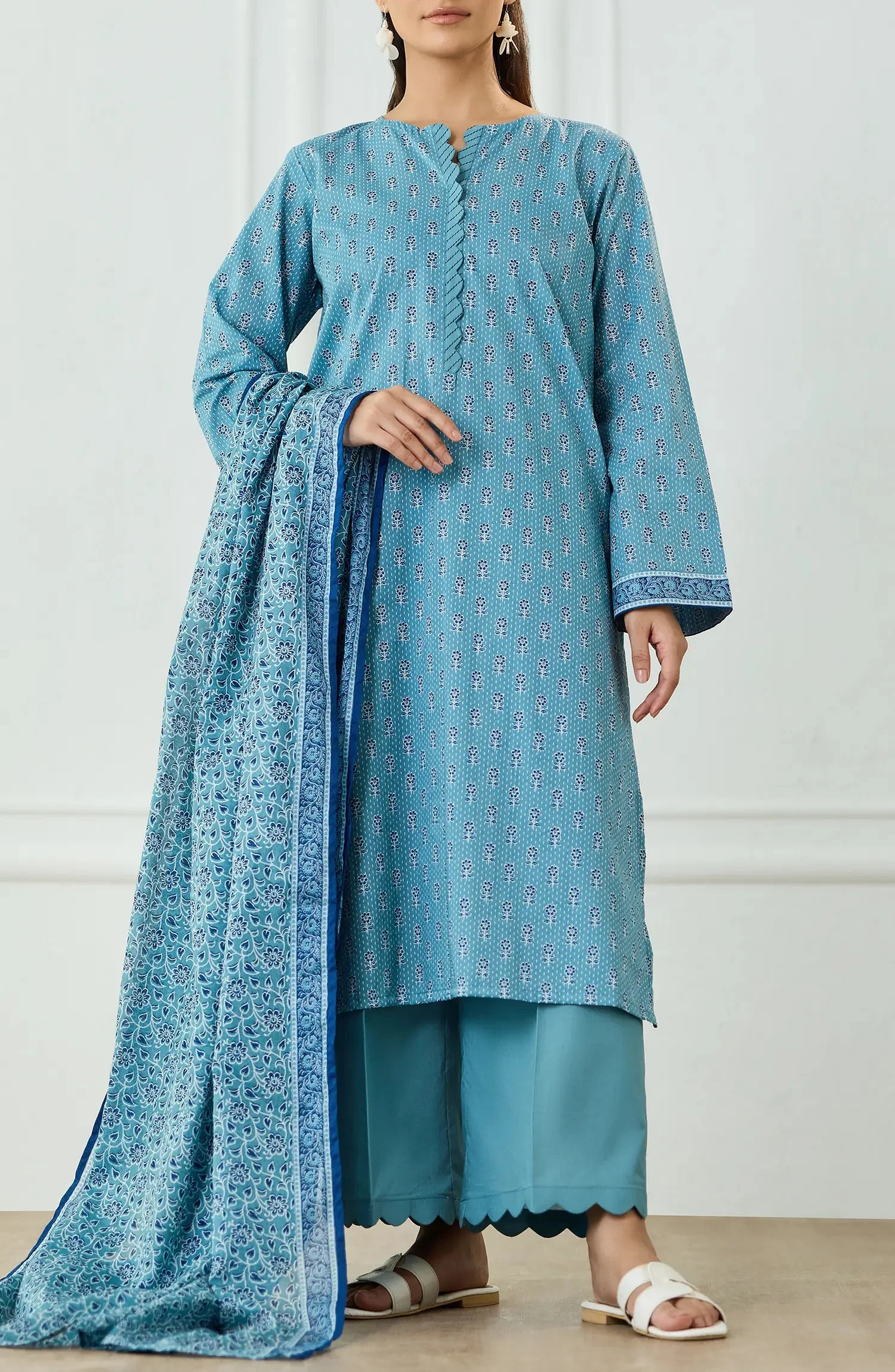 Orient OTL-25-497/U SKY BLUE Winter Dresses 2025