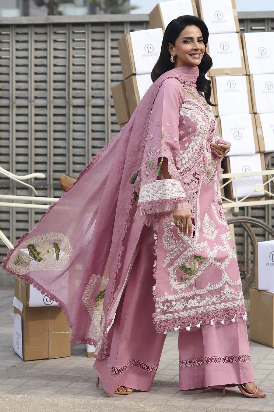 Parishay MN-02 Monaco Luxury Lawn 2026 - Image 2