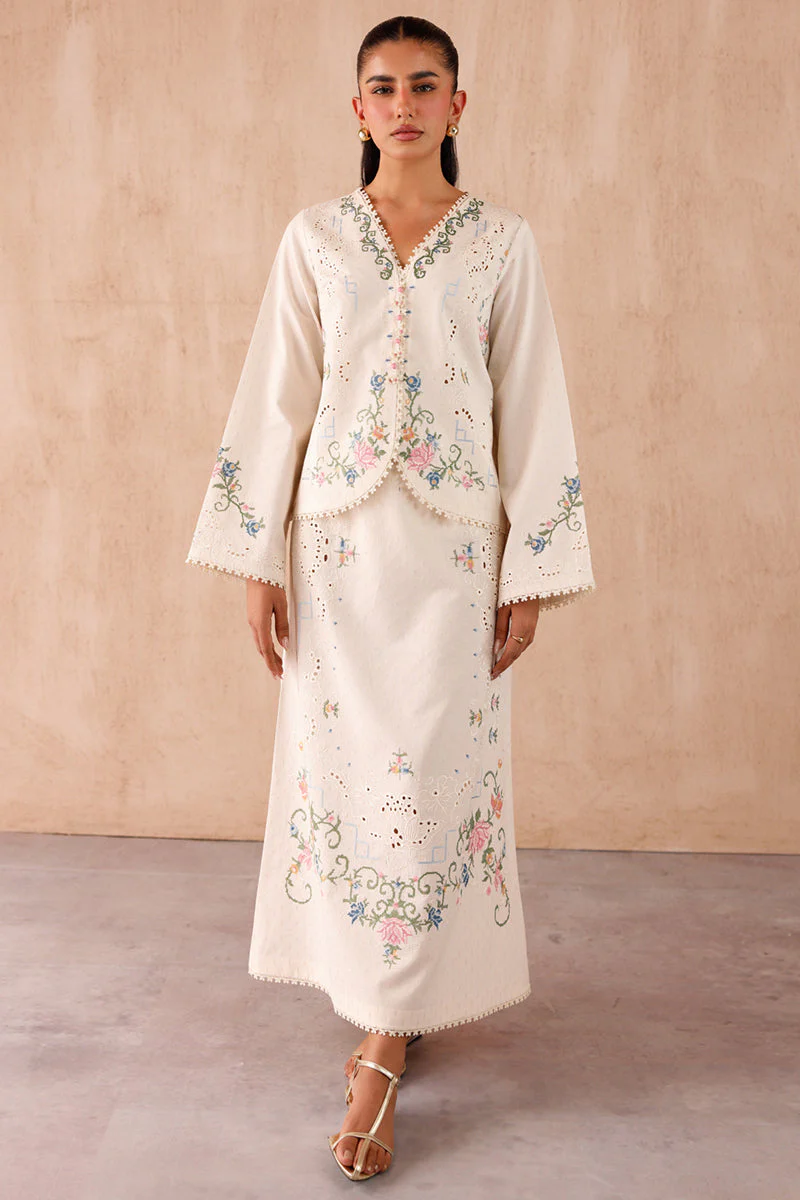 Qalamkar EP-02 Zena Embroidered Co-ords 2025