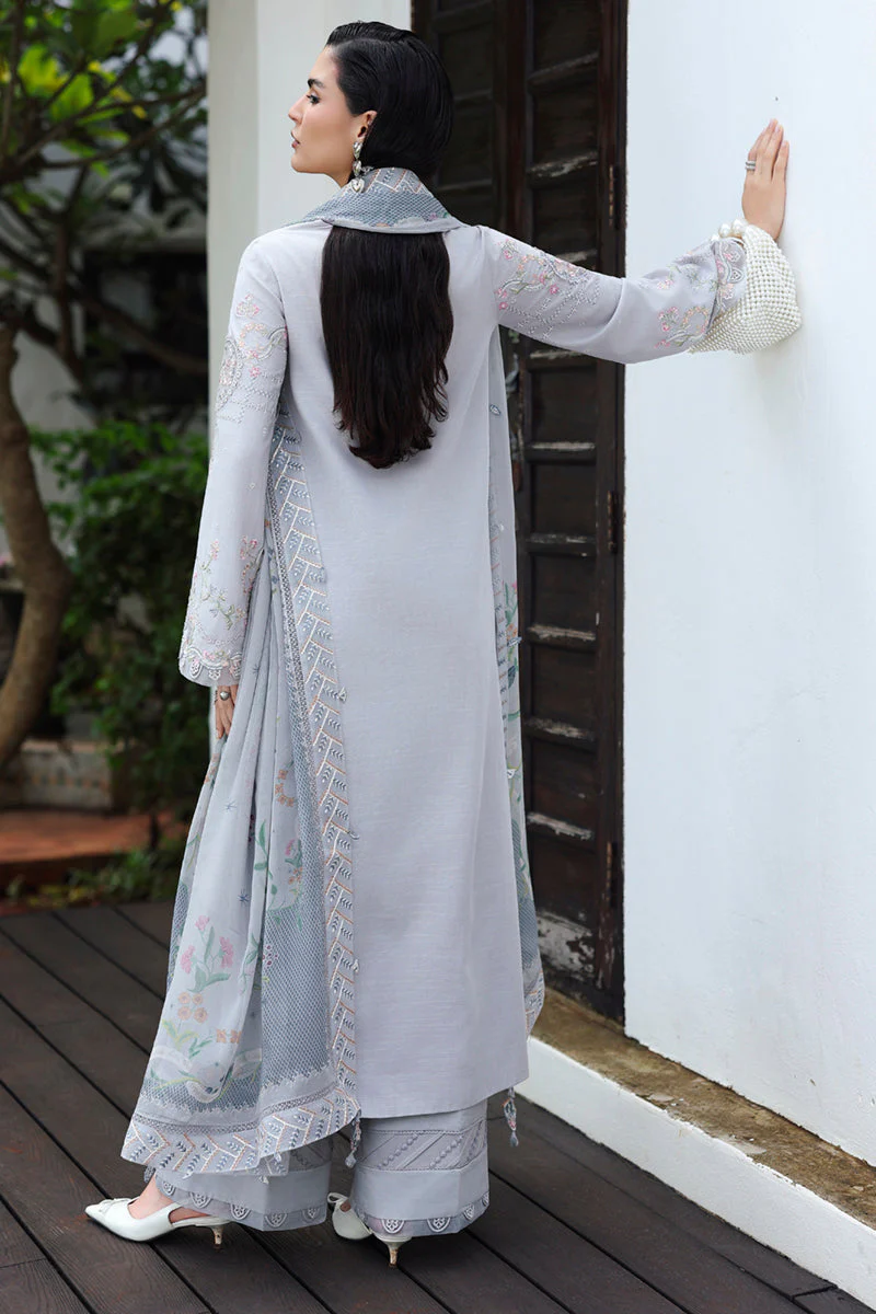 Qalamkar KL-02 Haze Qline Linen 2025 - Image 2