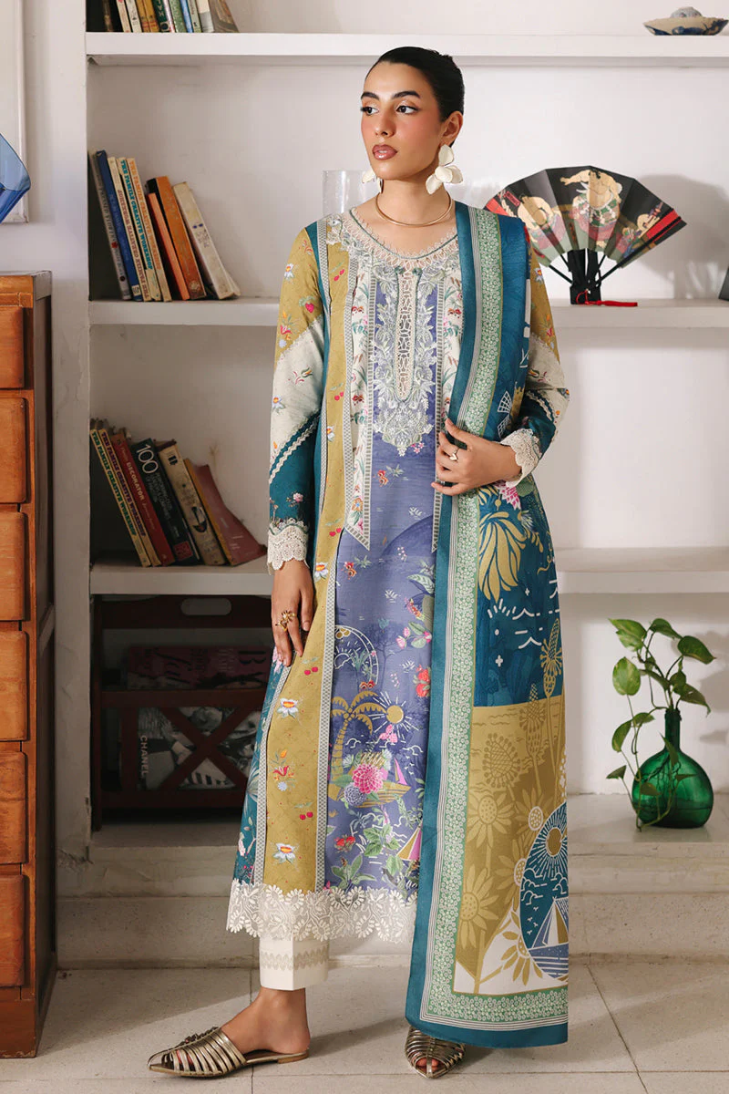 Qalamkar QW-10 (A) Alina QPrints Winter Collection 2025