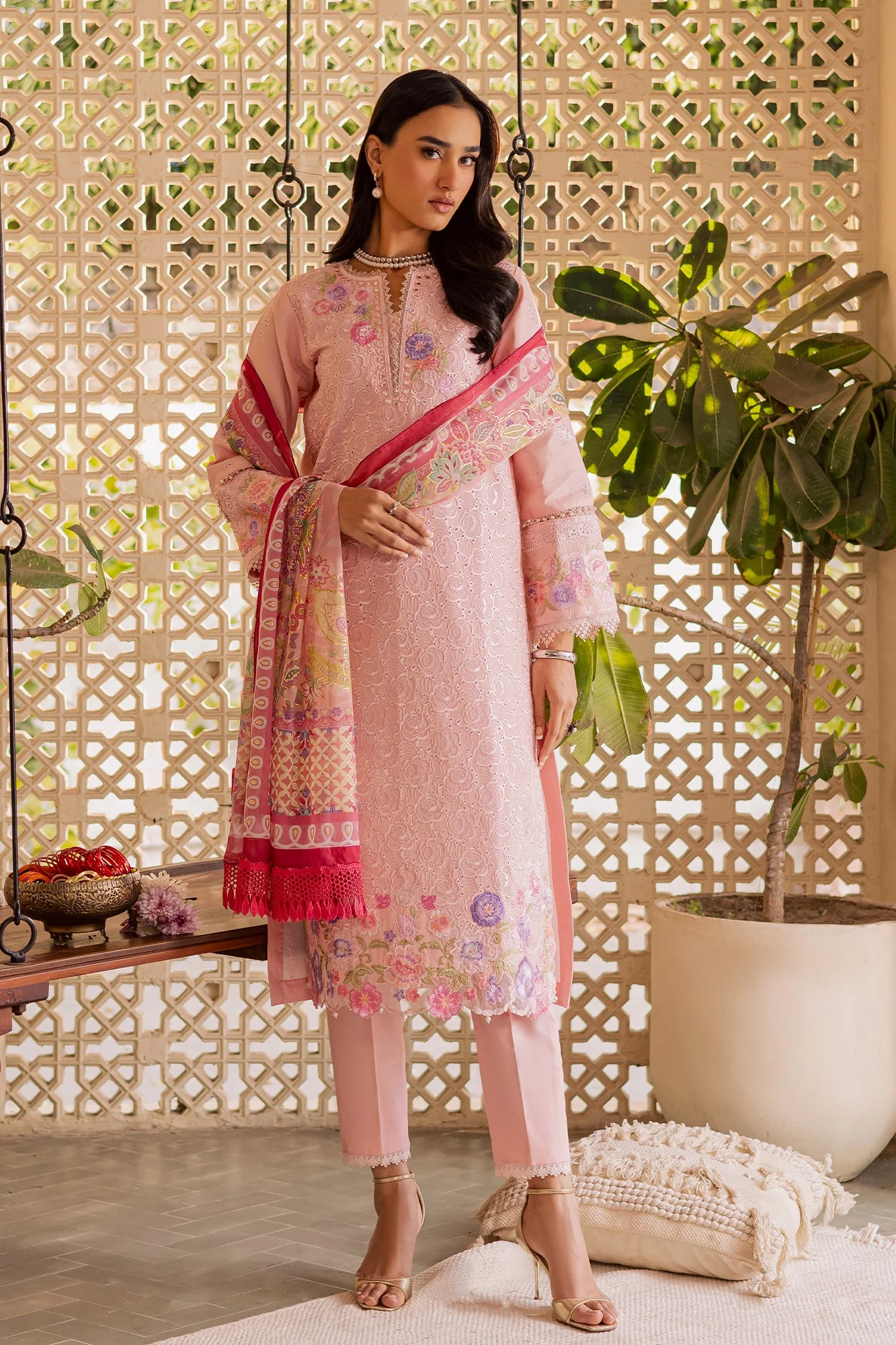 Raj Bari Noore' Selene Premium Festive Lawn 2026 - Image 2