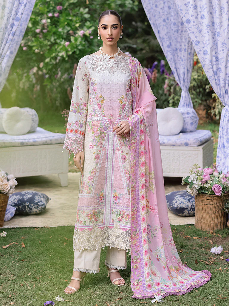 Raj Bari Schiffli Design #  07 Schiffli Printkari Exclusive 2025