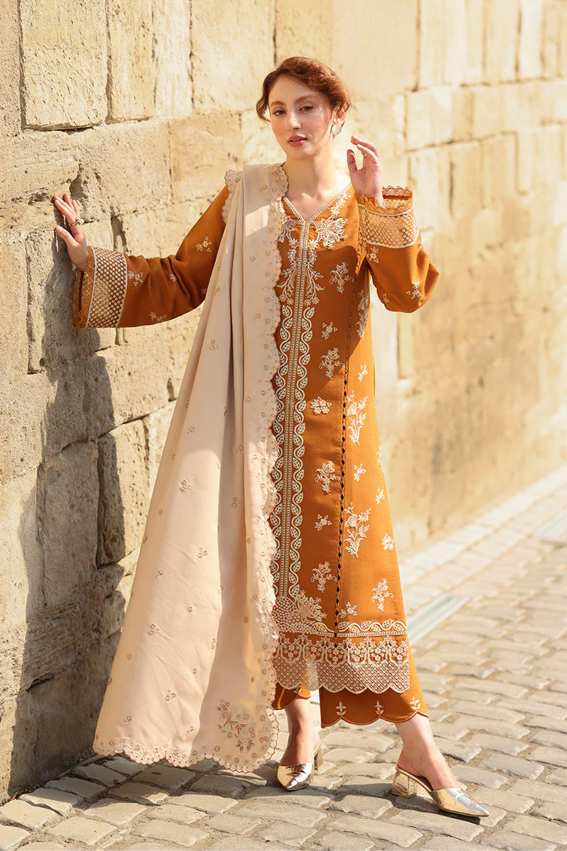 Rang Rasiya Cappuccino Carnation Luxury Shawl Edit 2025 - Image 2