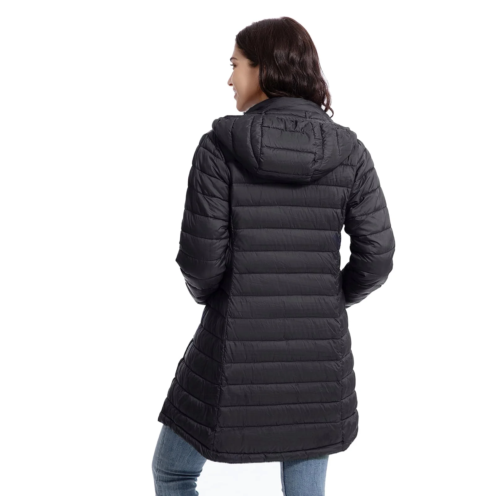 Red Women's Winter Warmth Puffer Coat - ZMC - Image 4