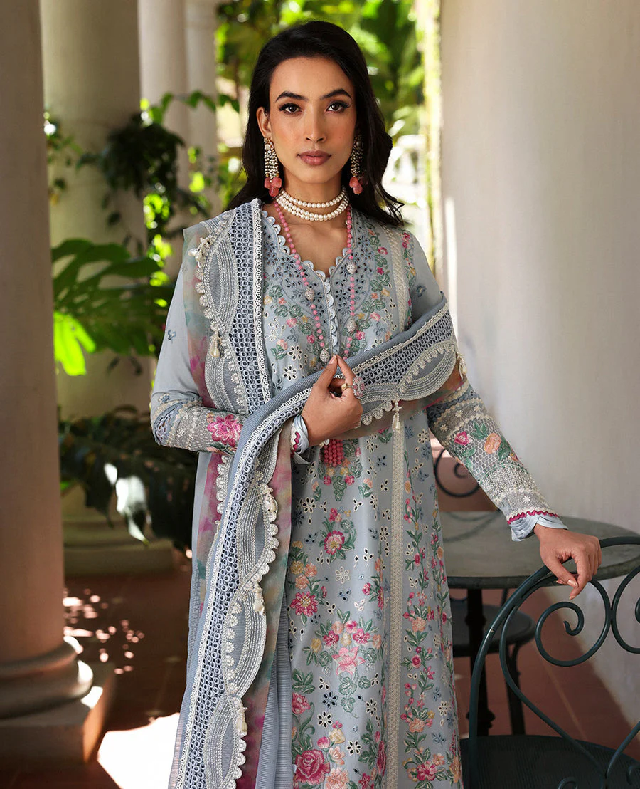 Republic WomenswWear D7-B - Hoor Kalani Eid Luxury Lawn 2025 - Image 2