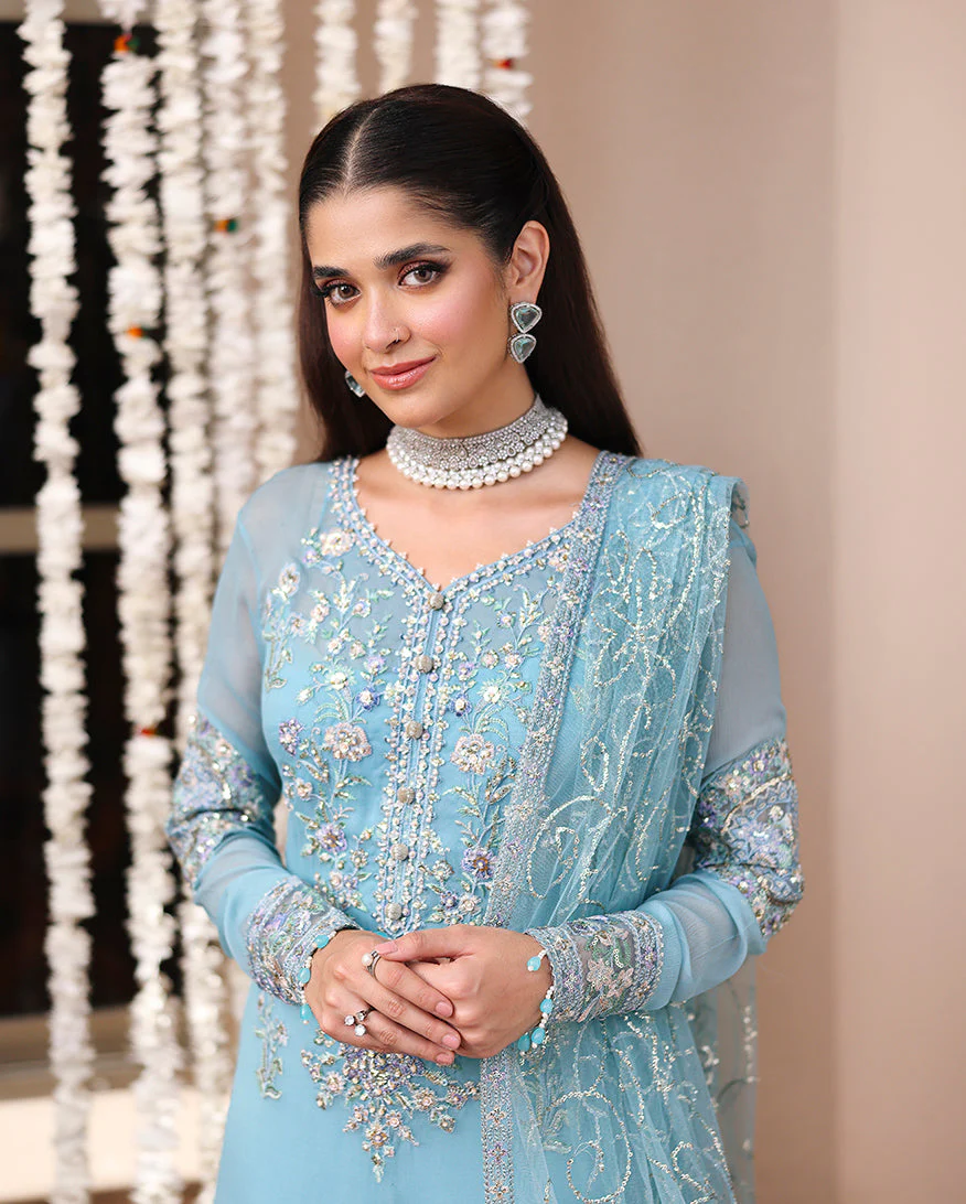 Roheenaz Arooj Aangan Chiffon Collection 2025 - Image 2