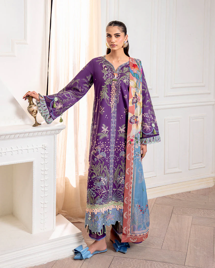 Roheenaz Emaan Aezel Embroidered Cambric 2025