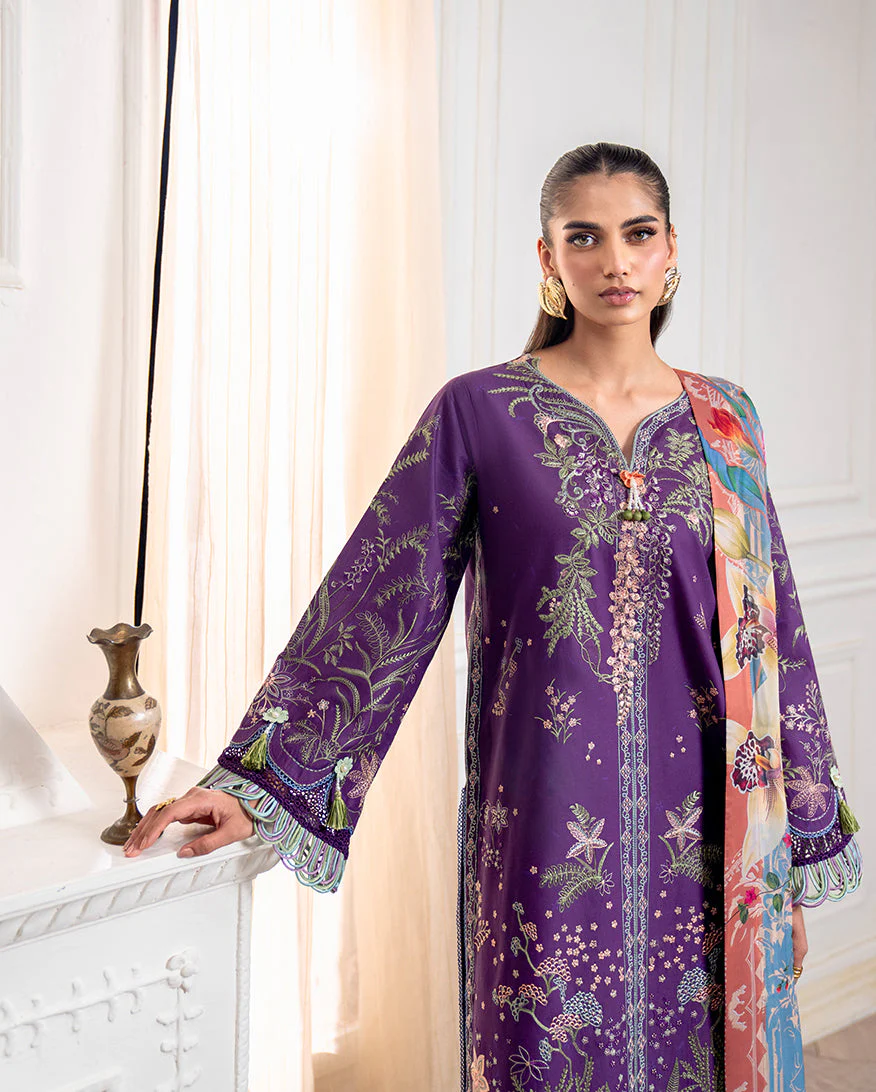Roheenaz Emaan Aezel Embroidered Cambric 2025 - Image 2